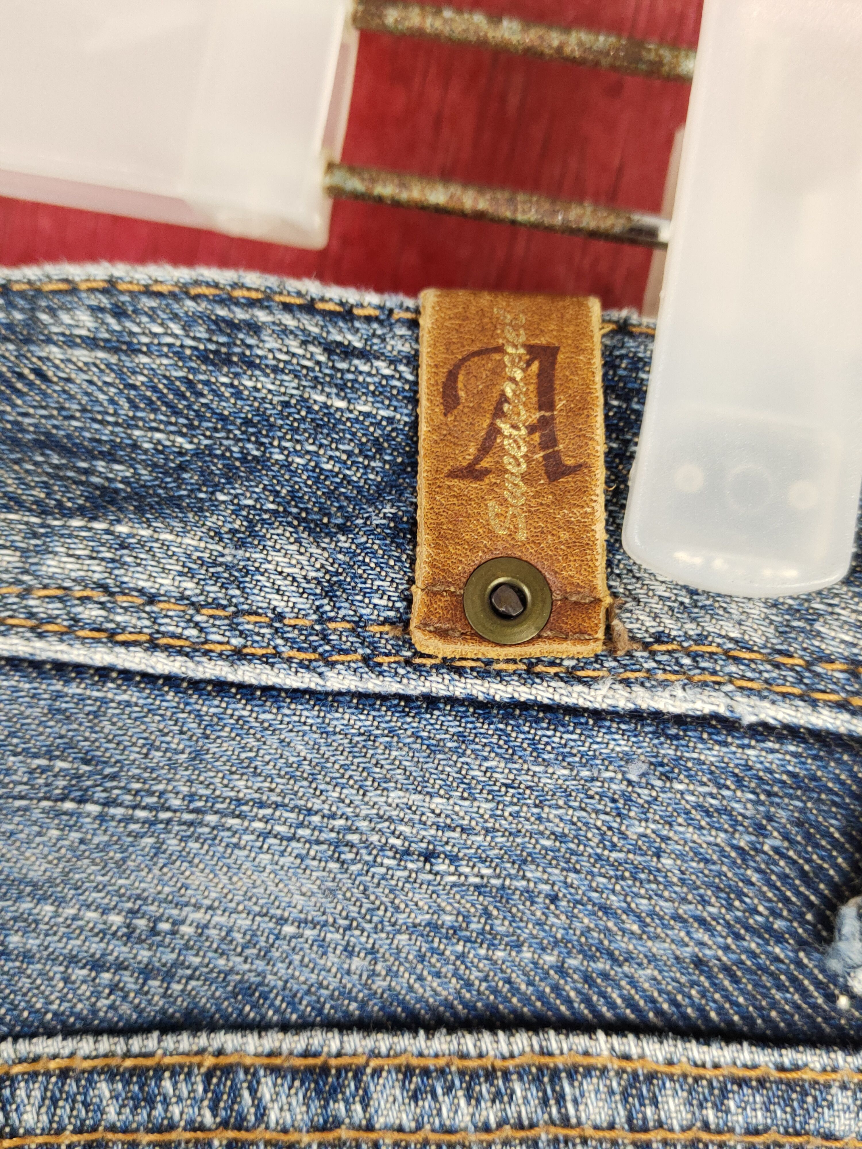 Japanese Brand Sweet Camel Blue Distressed Ripped Jeans #S2208 Size 31" - 10 Thumbnail