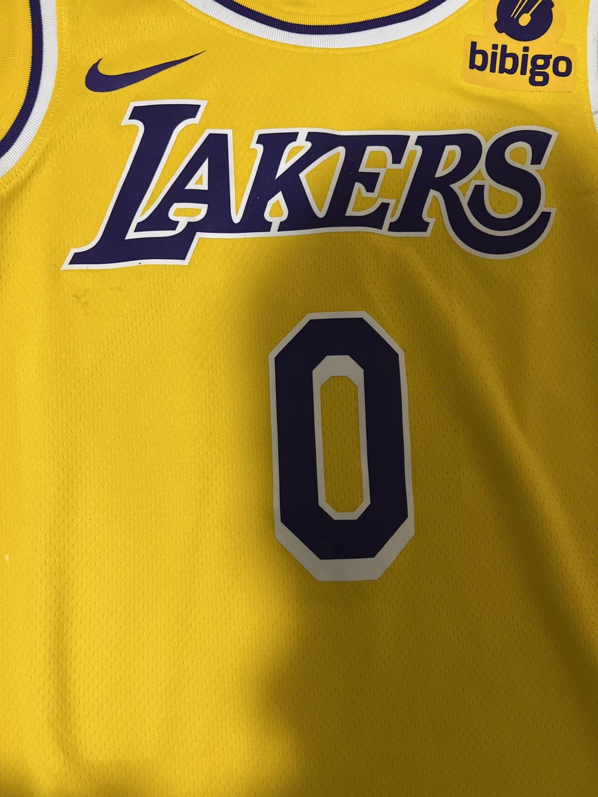 NBA × Nike Lakers Russel Westbrook yellow jersey Size US XL / EU 56 / 4 - 2 Thumbnail