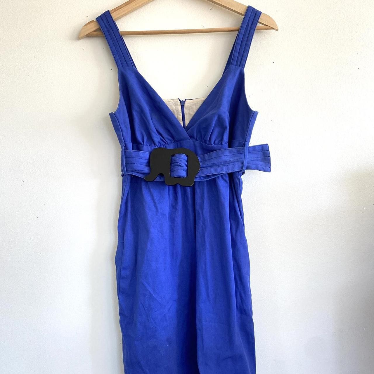 VaVa VAVA JOY HAN BLUE MINI DRESS VINTAGE BUCKLE ELEPHANT SMALL Size S / US 4 / IT 40 - 4 Thumbnail