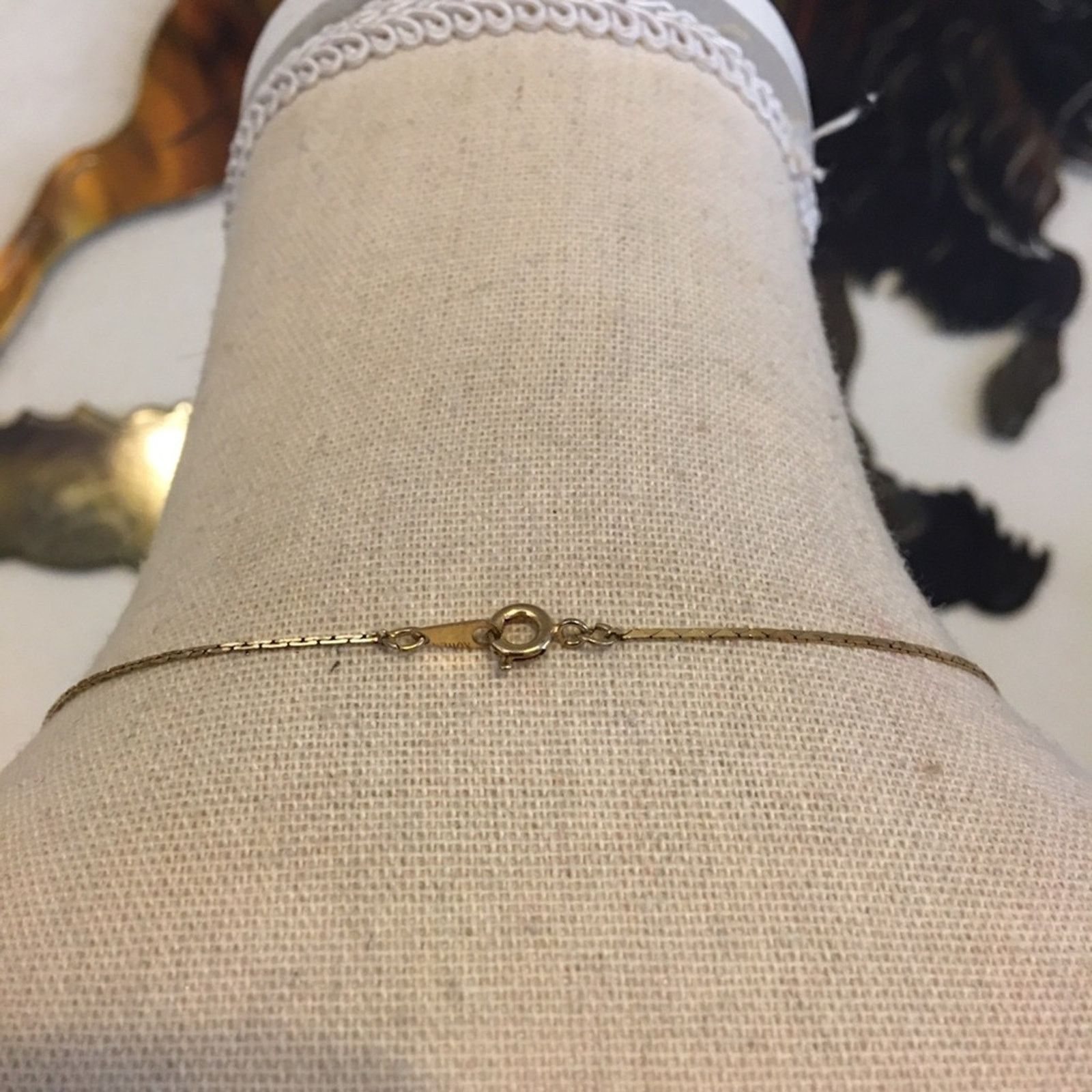 Jewelry Vintage gold tone box chain with pearls necklace Size ONE SIZE - 5 Thumbnail