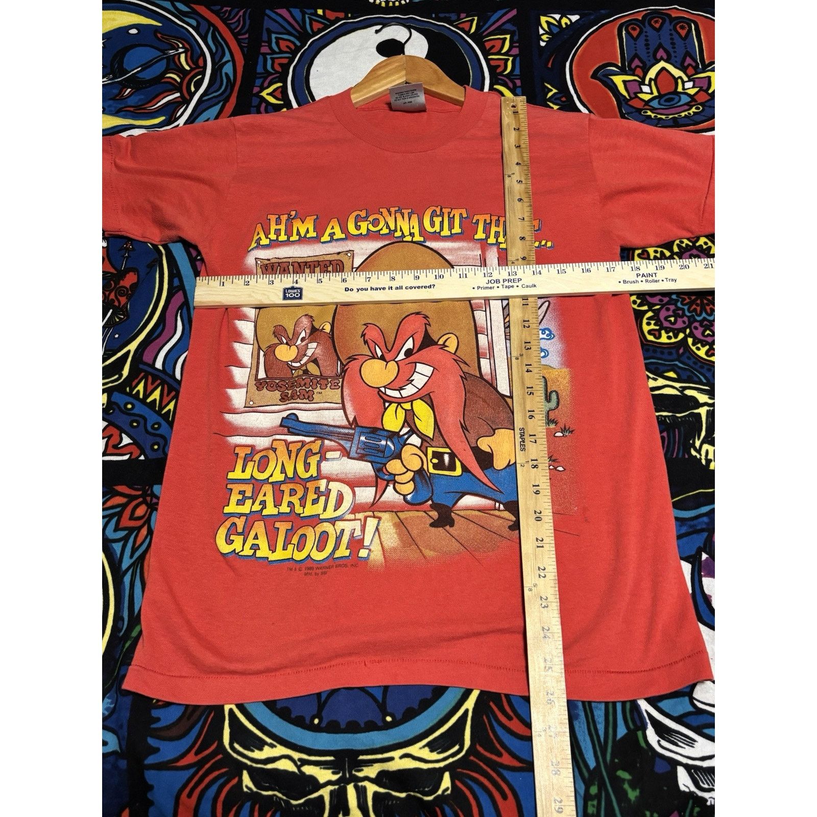 The Unbranded Brand 1989 Oneita t- featuring Yosemite Sam from Looney Tunes Size US M / EU 48-50 / 2 - 6 Thumbnail