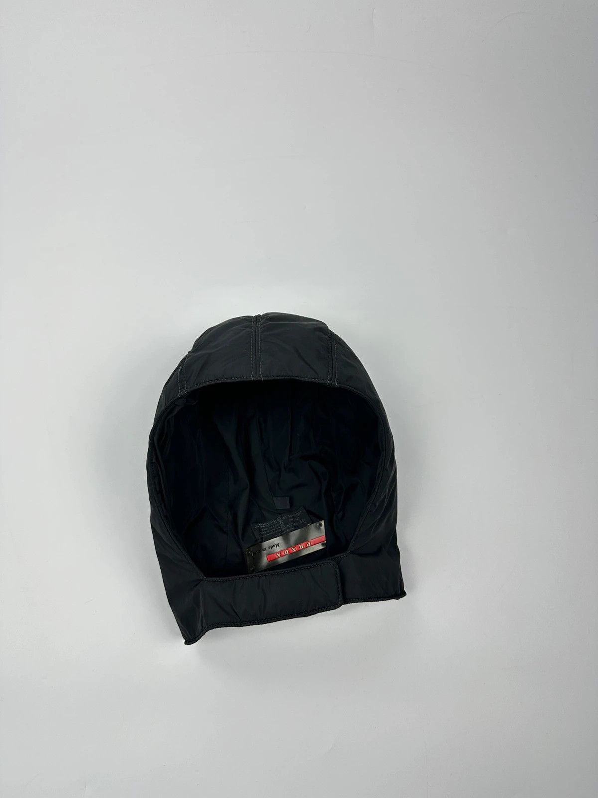 Prada Prada Sport FW99 Black Nylon Hood Mask Size ONE SIZE - 7 Thumbnail