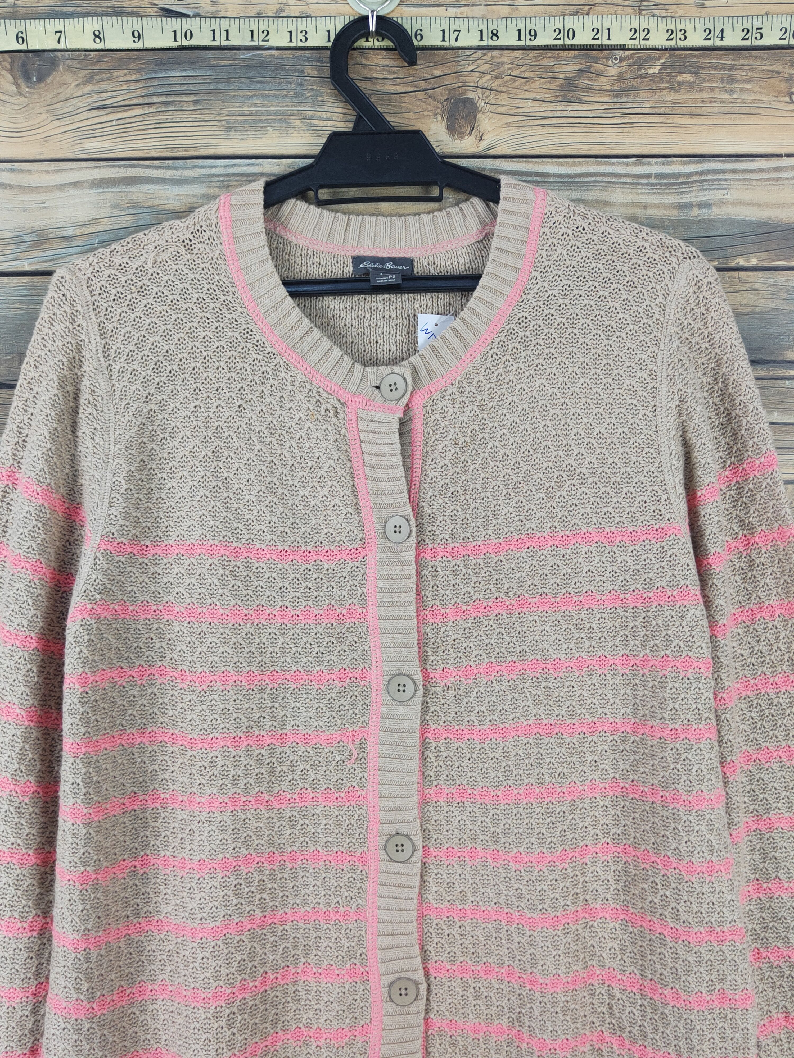 Eddie Bauer Eddie Bauer Light Brown Knitwear Cardigan #W1740 Size M / US 6-8 / IT 42-44 - 2 Thumbnail