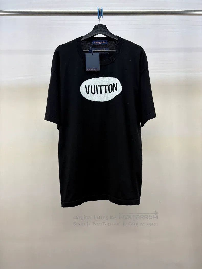 Louis Vuitton Louis Vuitton Black and white knit logo short sleeves Size US XXL / EU 58 / 5 - 1 Thumbnail
