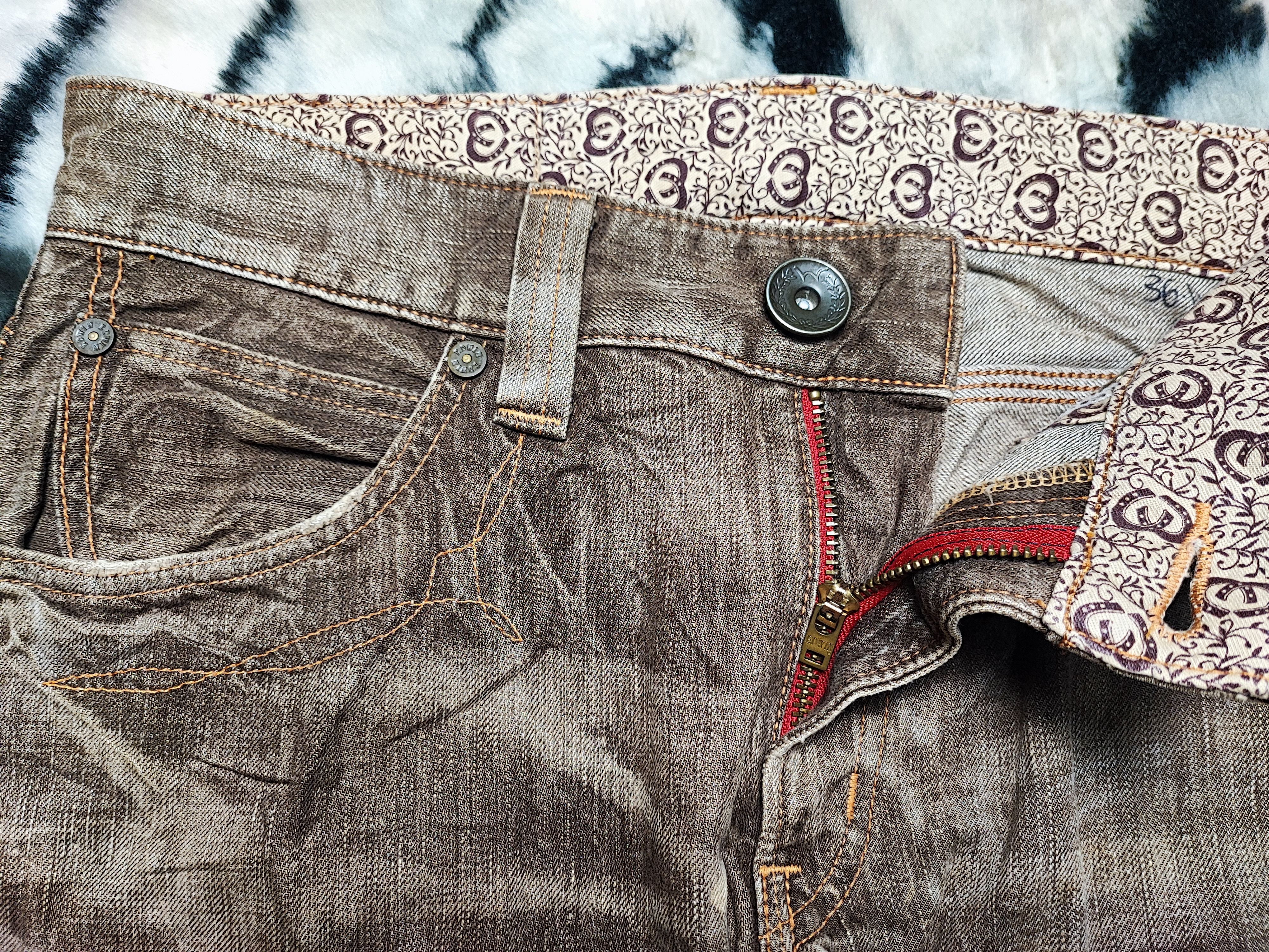 Kapital Vintage Edwin 503 Blue Trip Distressed Rusty Mud Jeans 36 Size US 34 / EU 50 - 6 Thumbnail