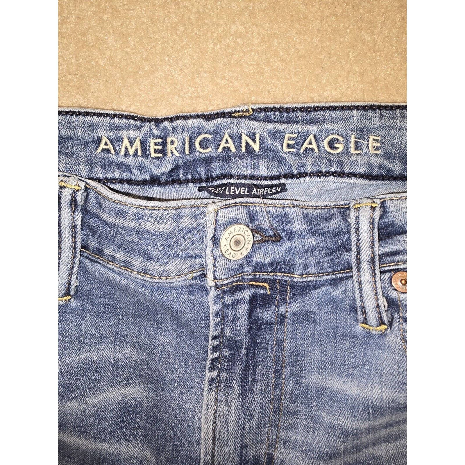 American Eagle Outfitters American Eagle Jeans Mens 32x32 Original Straight Blue Denim Size US 32 / EU 48 - 2 Thumbnail