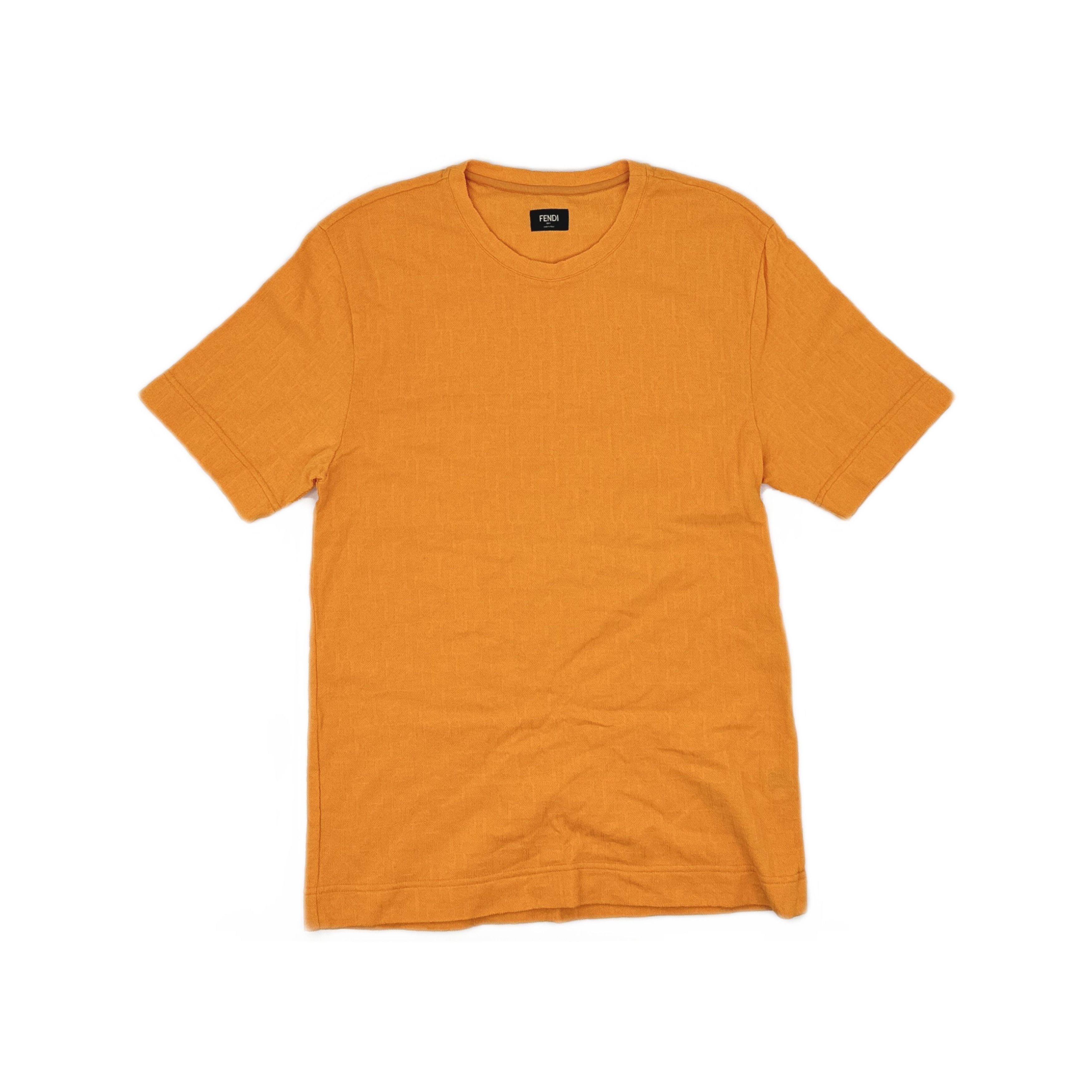 Fendi Fendi Orange Cotton T-Shirt Size S Size US S / EU 44-46 / 1 - 1 Thumbnail