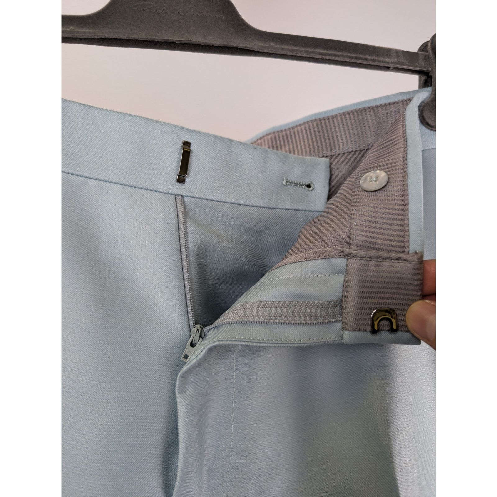 Tom Ford o1rshd1 Suits Blazer And Pants in Light Shiny Blue Size US XXL / EU 58 / 5 - 17 Thumbnail