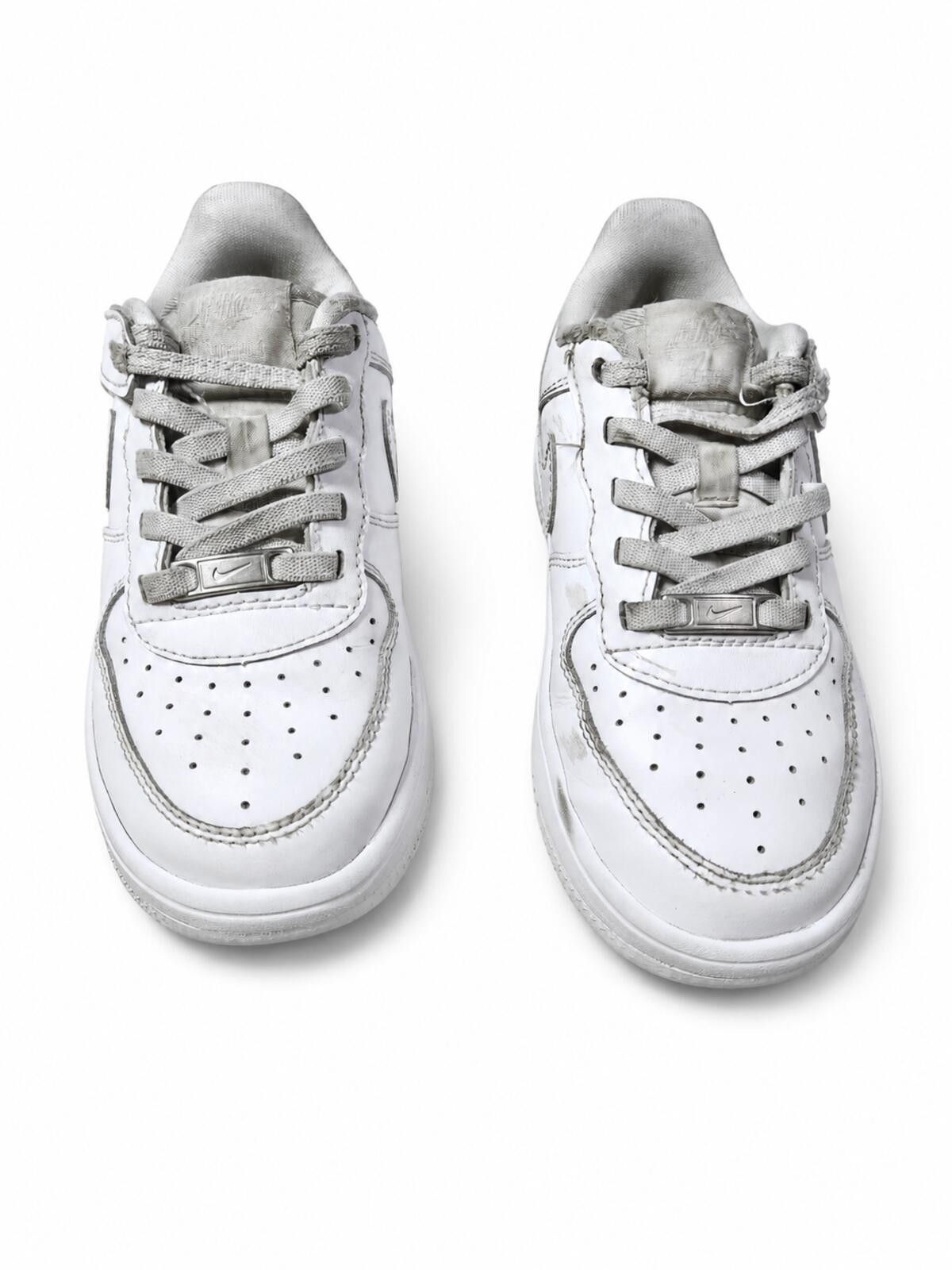 Nike Nike Air Force 1 White Kids Leather Sneakers Size 12C Size US 5 / EU 37 - 2 Thumbnail