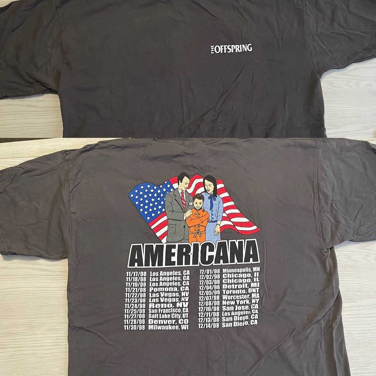 The Offspring 1998 Americana tour XL shirt vintage rare