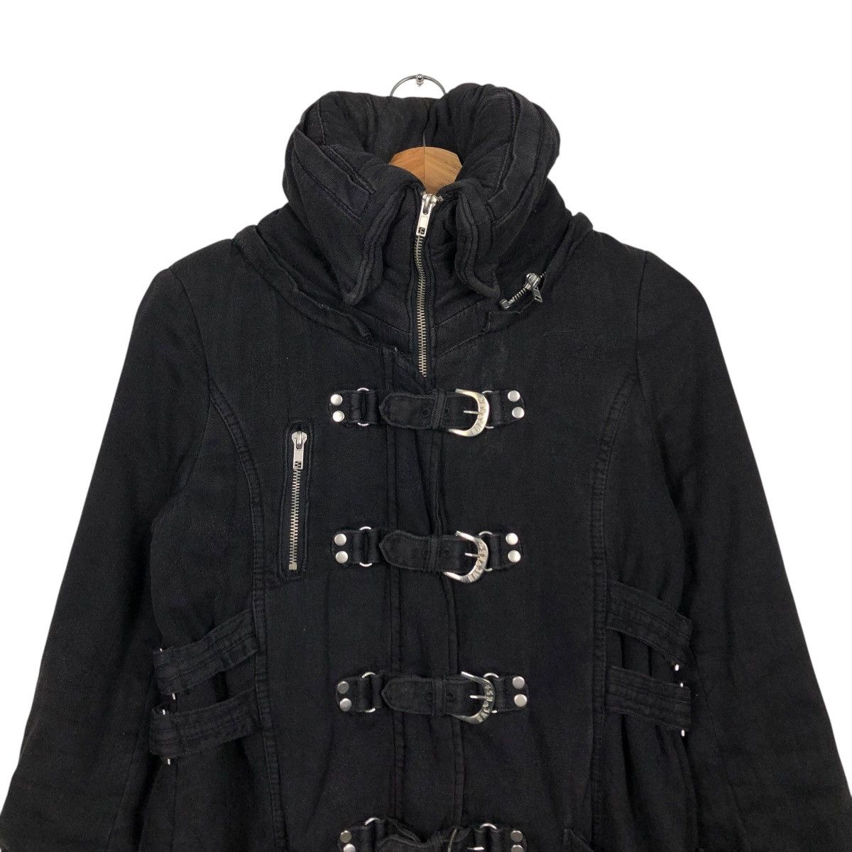 Hysteric Glamour 🔥BACKS BIKER JACKET CARGO BUTTON PUNK DESIGN Size US M / EU 48-50 / 2 - 5 Thumbnail