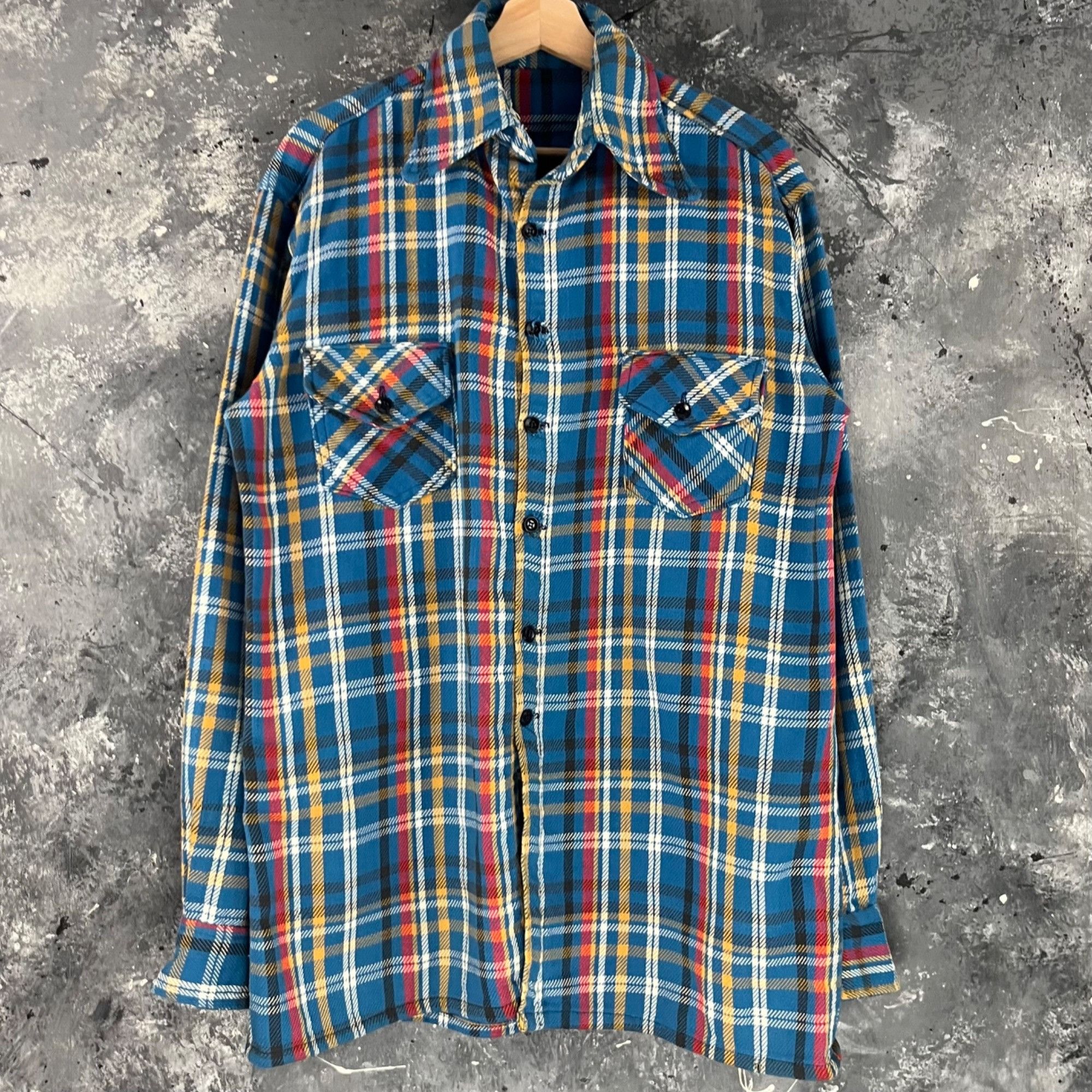 Vintage Vintage 80’s Plaid cotton shirt Size US L / EU 52-54 / 3 - 1 Thumbnail