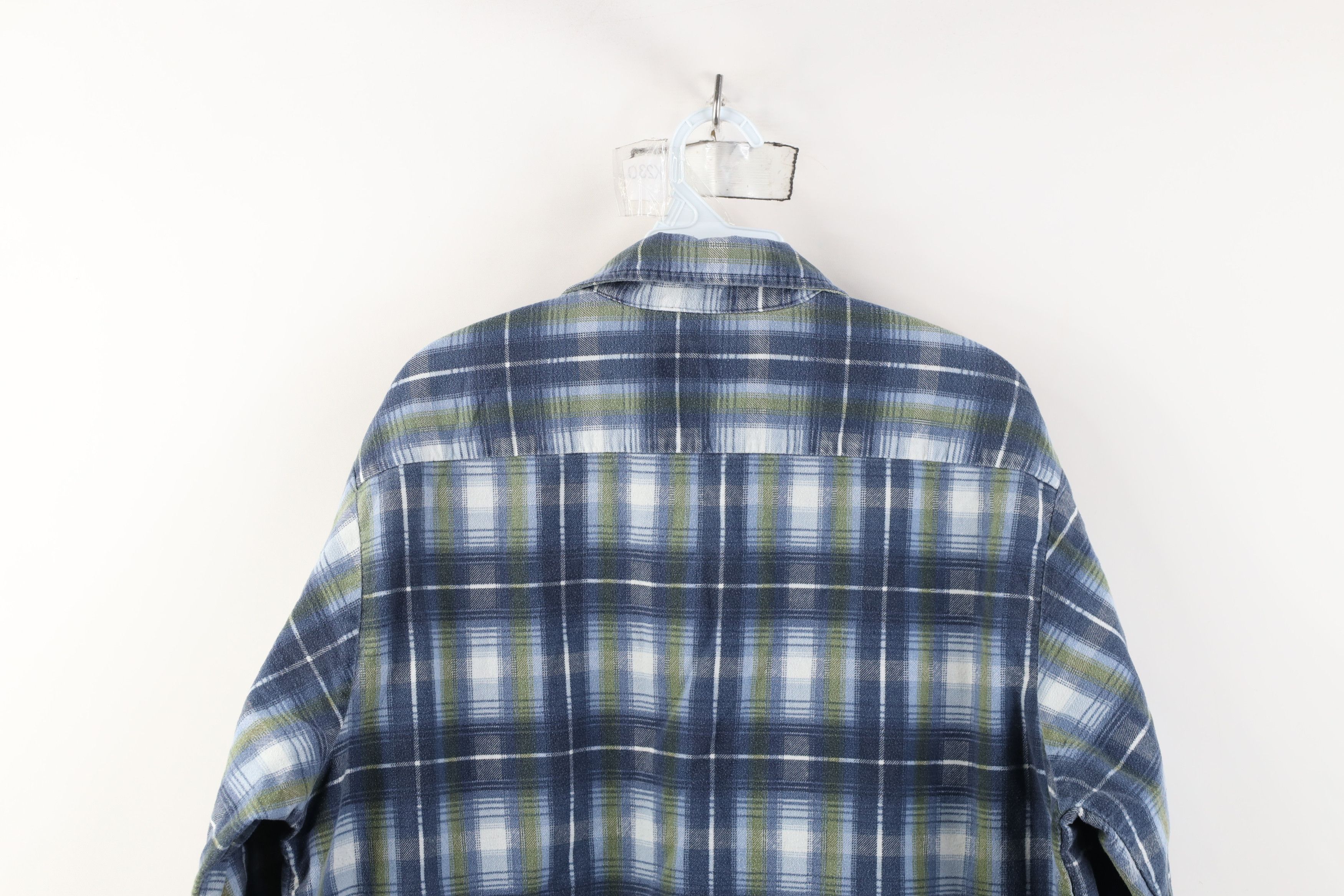Vintage Vintage 90s Streetwear Flannel Collared Button Shirt Plaid Size US L / EU 52-54 / 3 - 12 Thumbnail