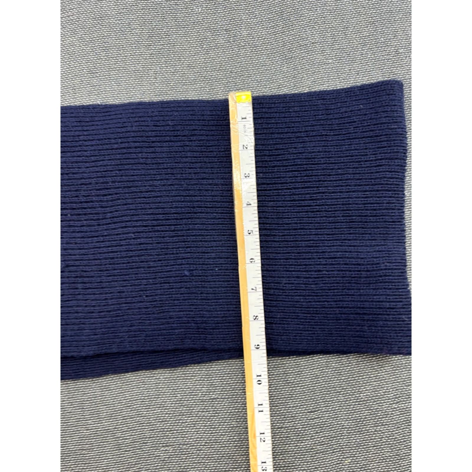 Vintage VINTAGE Busnel Scarf 100% Wool 55 x 10 in Knitted France Blue Unisex Wool Scarf Mens Womens Size ONE SIZE - 7 Thumbnail