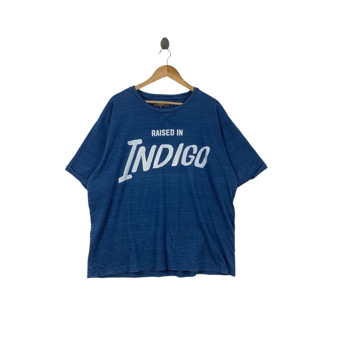 Other AZUL JAPAN Natural Pure Indigo Dye Baggy Tee Shirt Top Size 3XL / US 20-22 - 1 Thumbnail