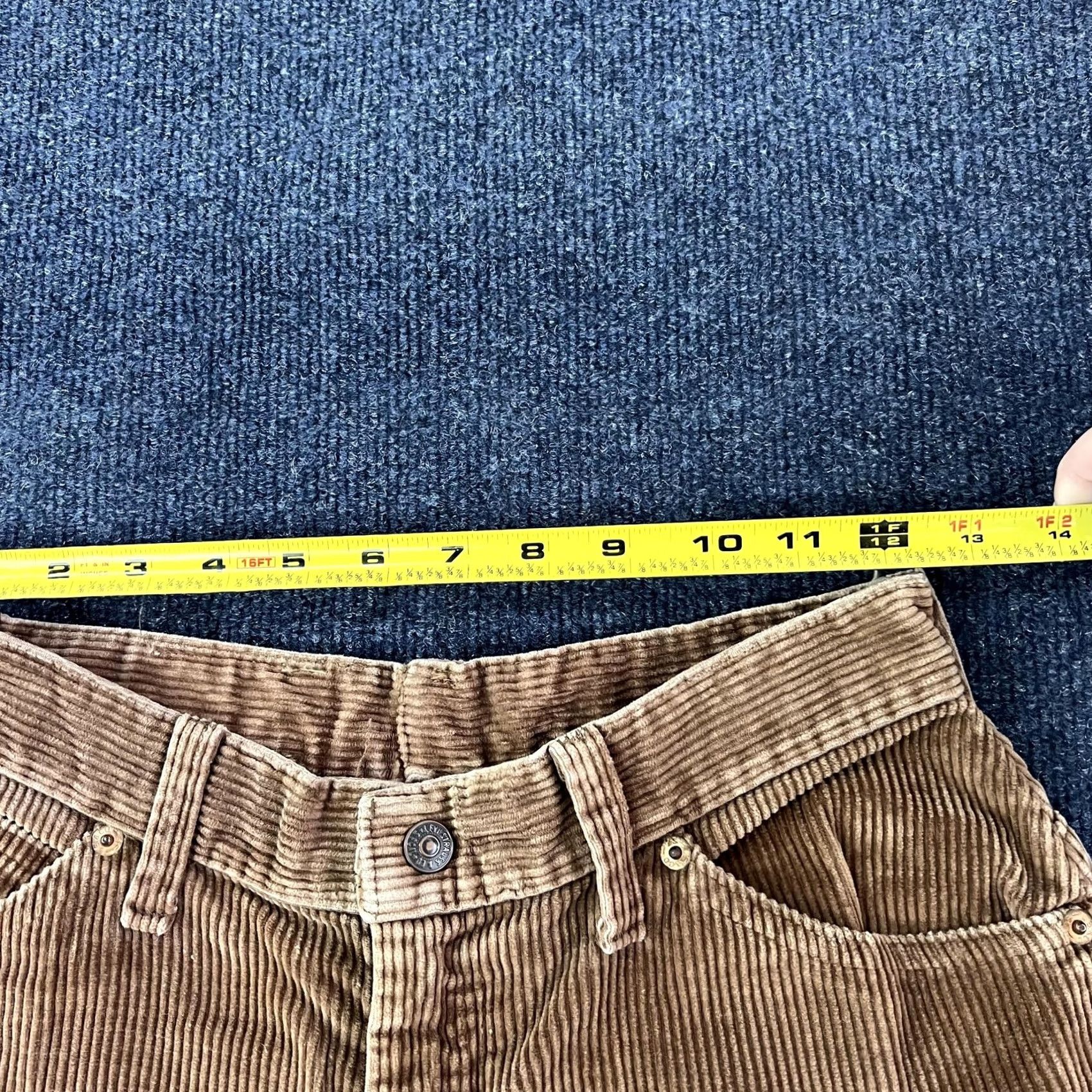 Levi's VINTAGE Levi's Pants Womens 11 Brown Corduroy Straight Leg Made USA 2604B 1927 Size 32" / US 10 / IT 46 - 5 Thumbnail