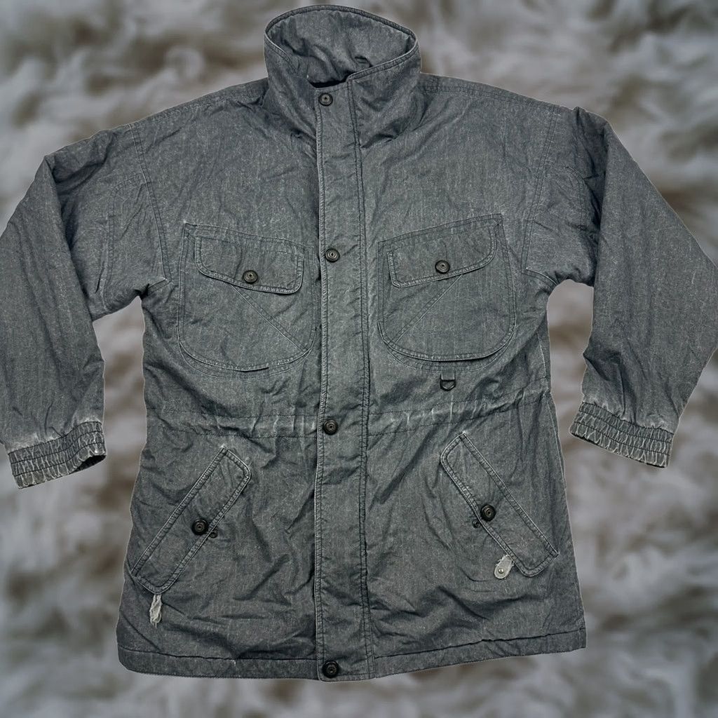 Helly Hansen VINTAGE Helly Hansen Jacket Parka Men Gray Medium Full Zip Snap Nylon Insulated Regular Size US M / EU 48-50 / 2 - 1 Thumbnail