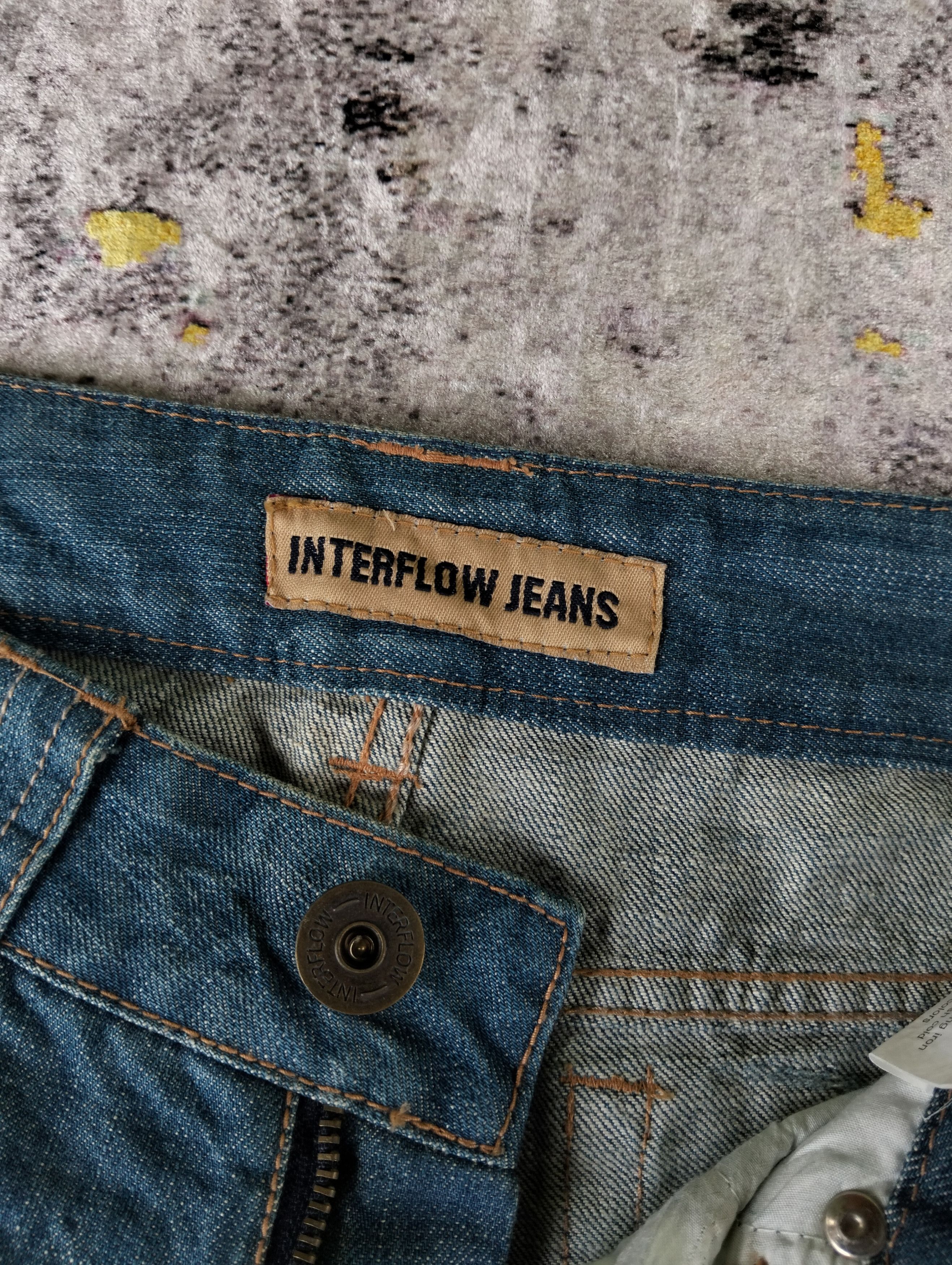 Tornado Mart Y2K Interflow Whiskers Flared Bell Bottom Low Rise Jeans Size US 28 / EU 44 - 10 Thumbnail
