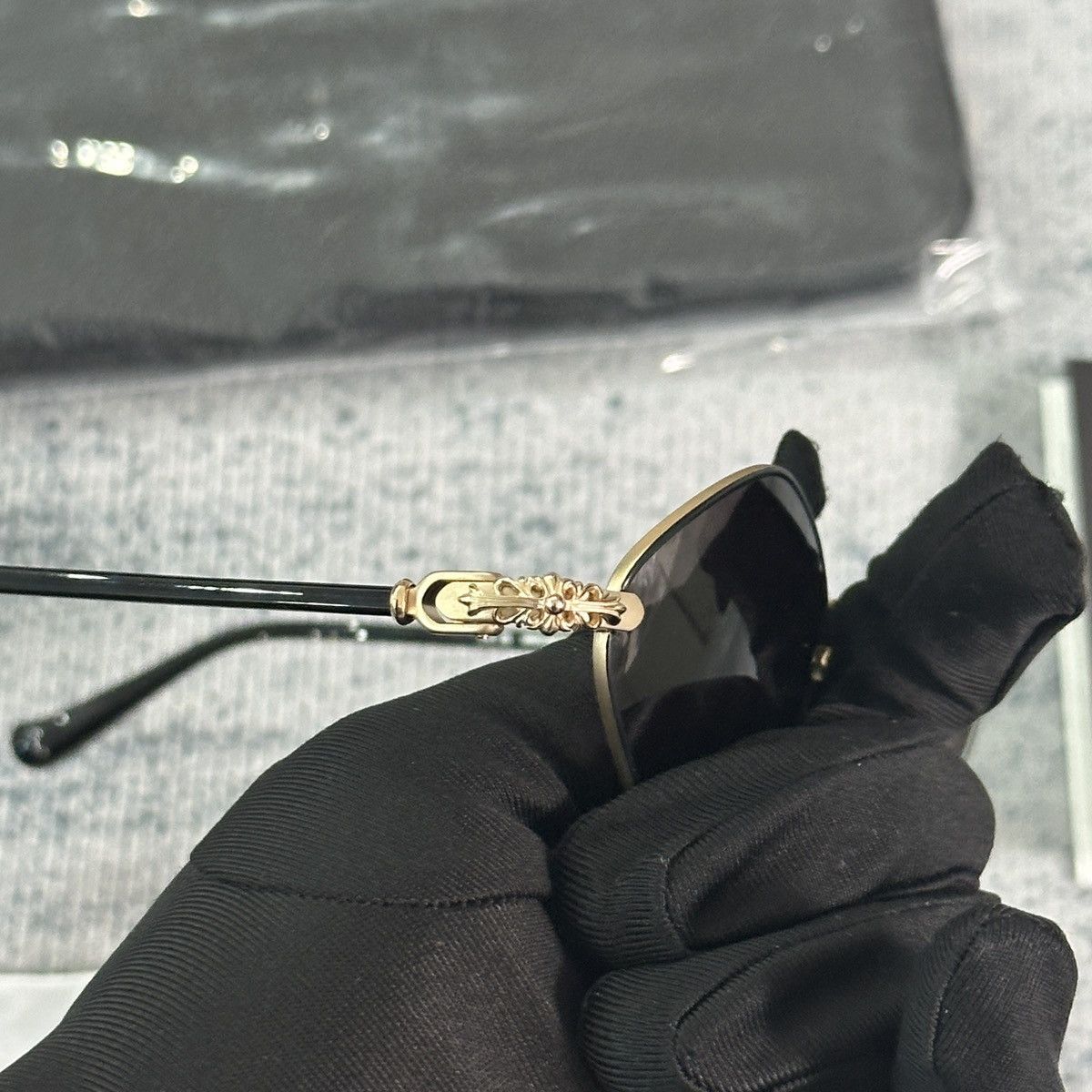 Chrome Hearts CHROME HEARTS DIAMOND DOG SUNGLASSES Size ONE SIZE - 6 Thumbnail