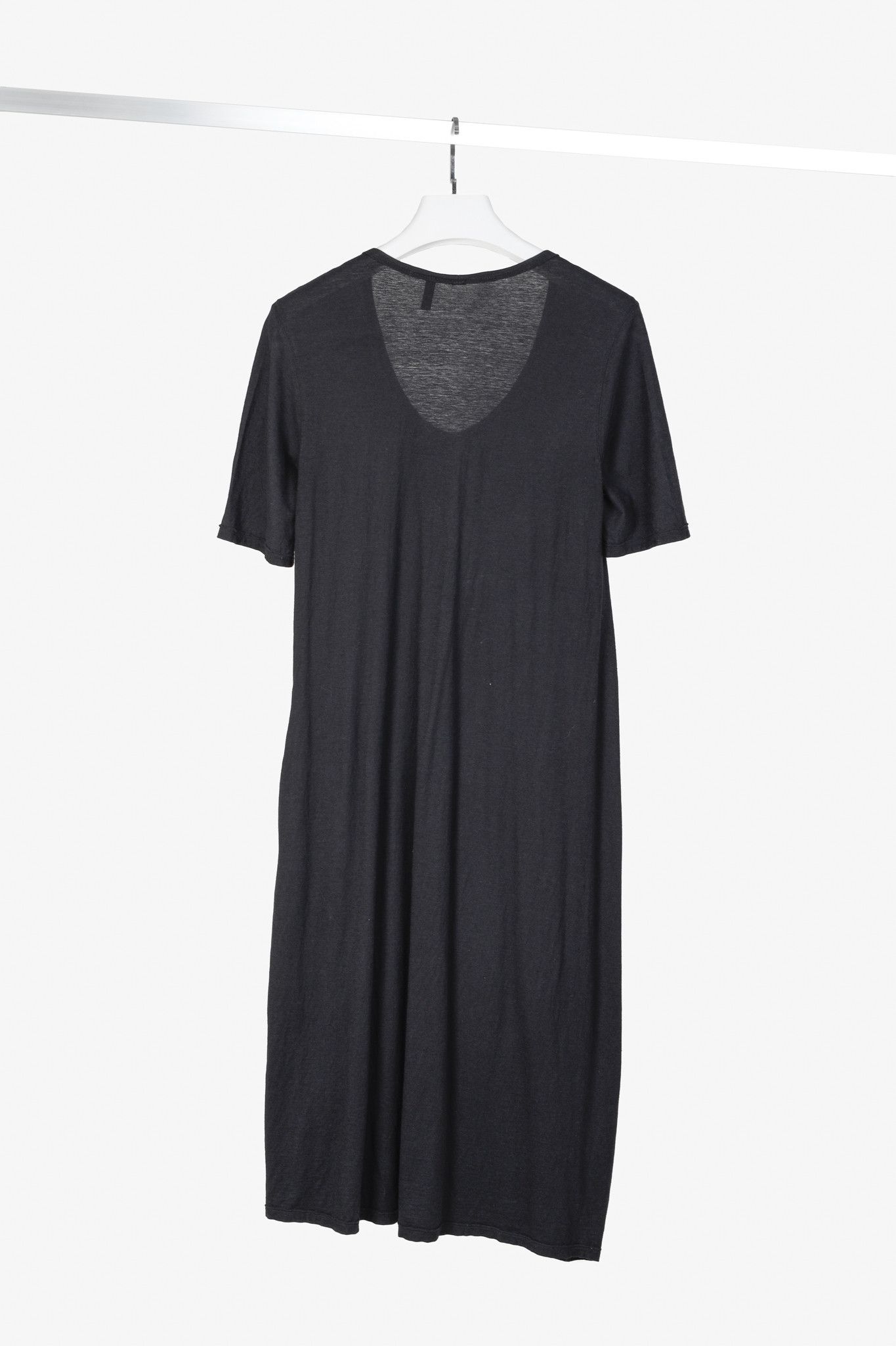Other Oska Black Cotton Jersey Bubble-Hem T-Shirt Maxi Dress Size S / US 4 / IT 40 - 2 Thumbnail