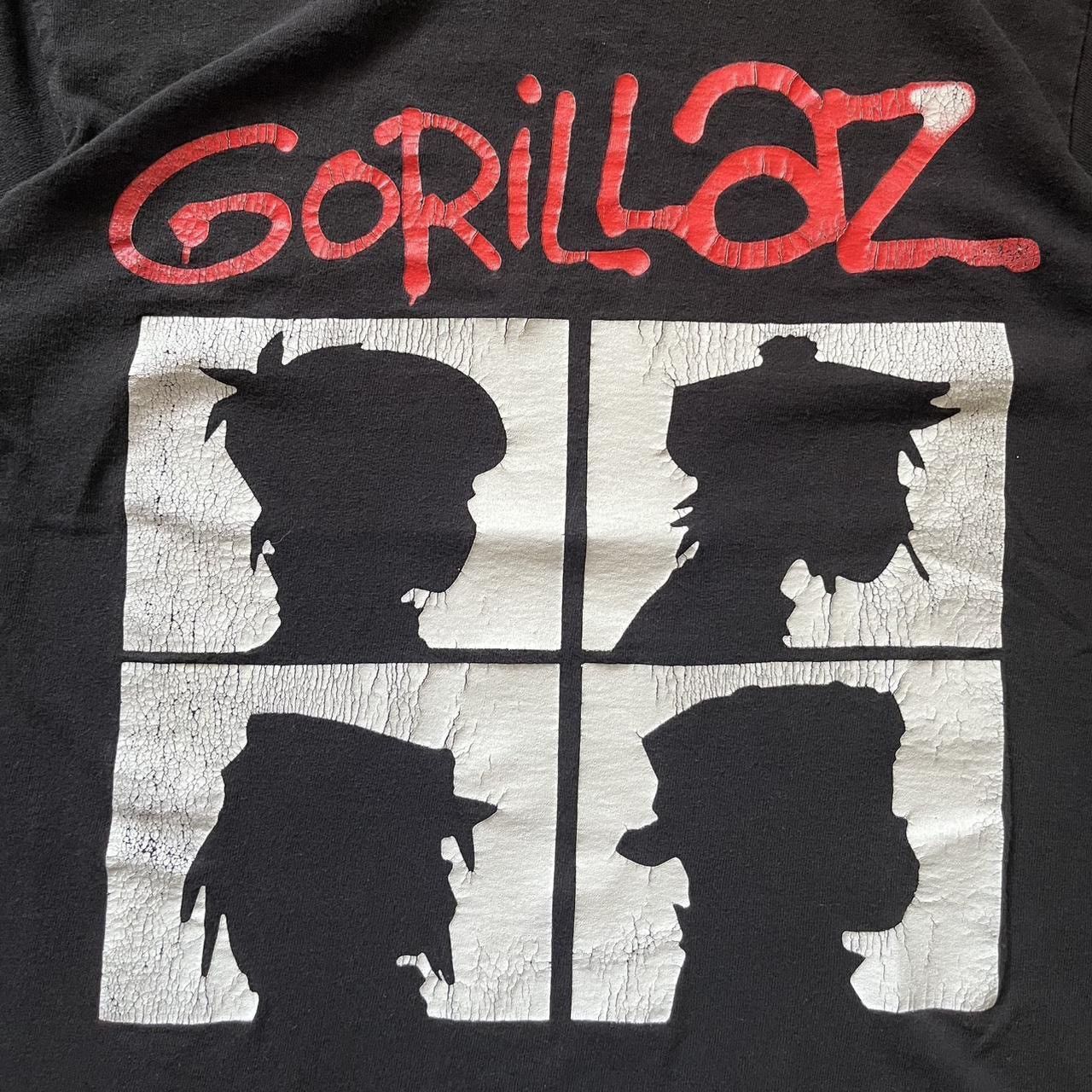Vintage VINTAGE Y2K Gorillaz silhouette black fader band Tshirt Size US S / EU 44-46 / 1 - 2 Thumbnail