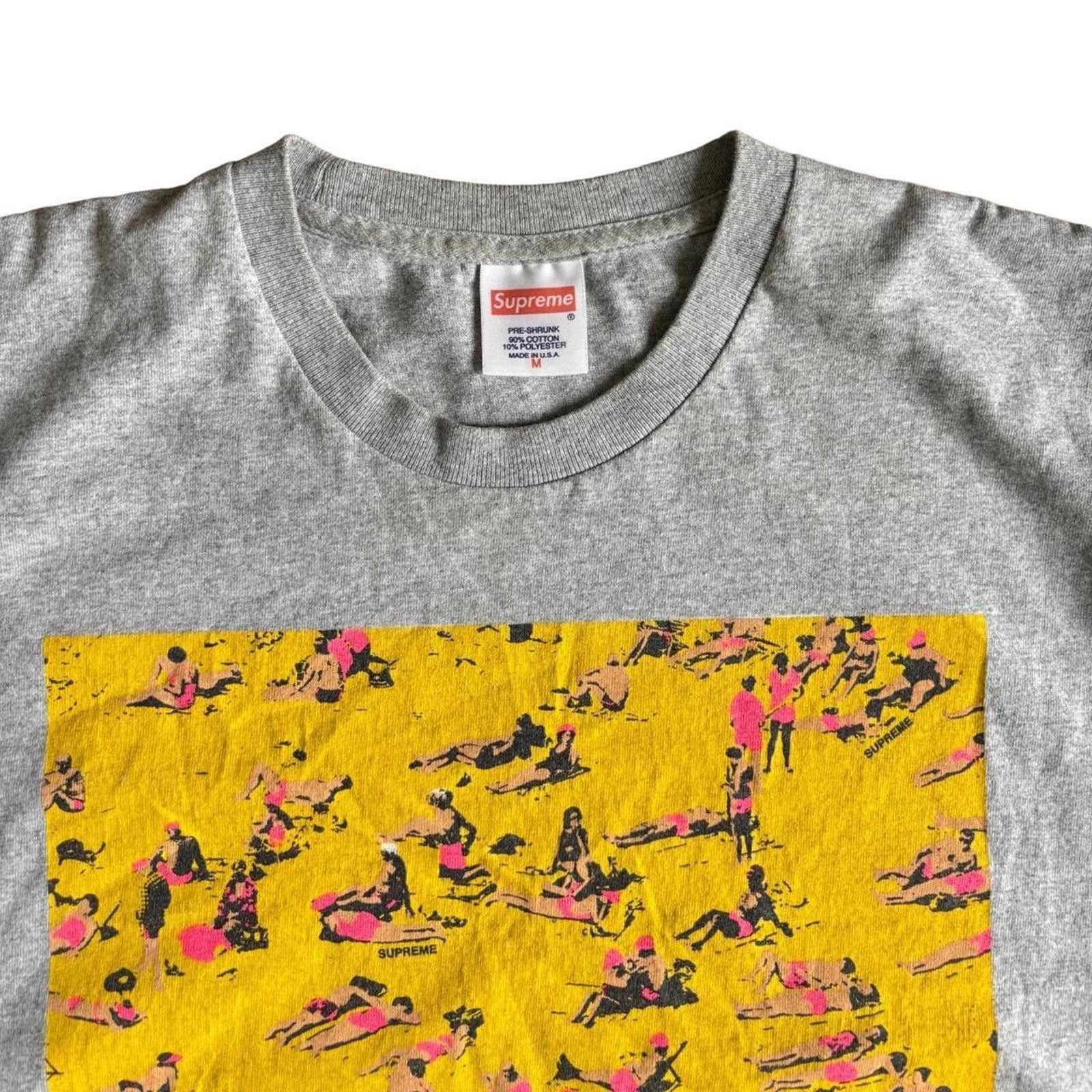 Supreme Supreme SS16 Beach Graphic T Shirt Grey M Size US M / EU 48-50 / 2 - 2 Thumbnail