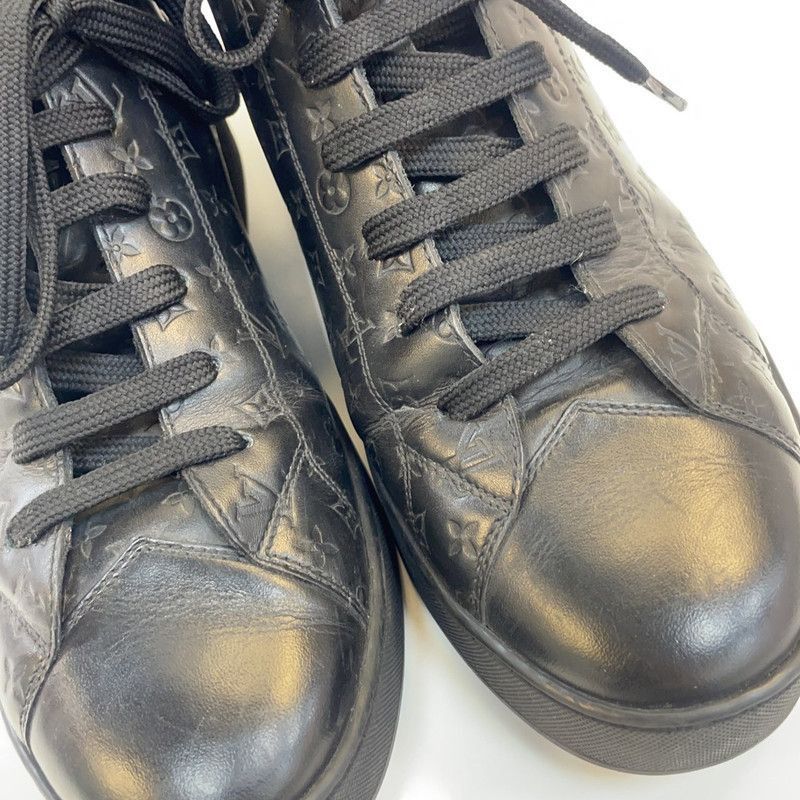 Louis Vuitton Louis Vuitton Black High-Top Sneakers - Size US 5.5 / EU 38 - 7 Thumbnail