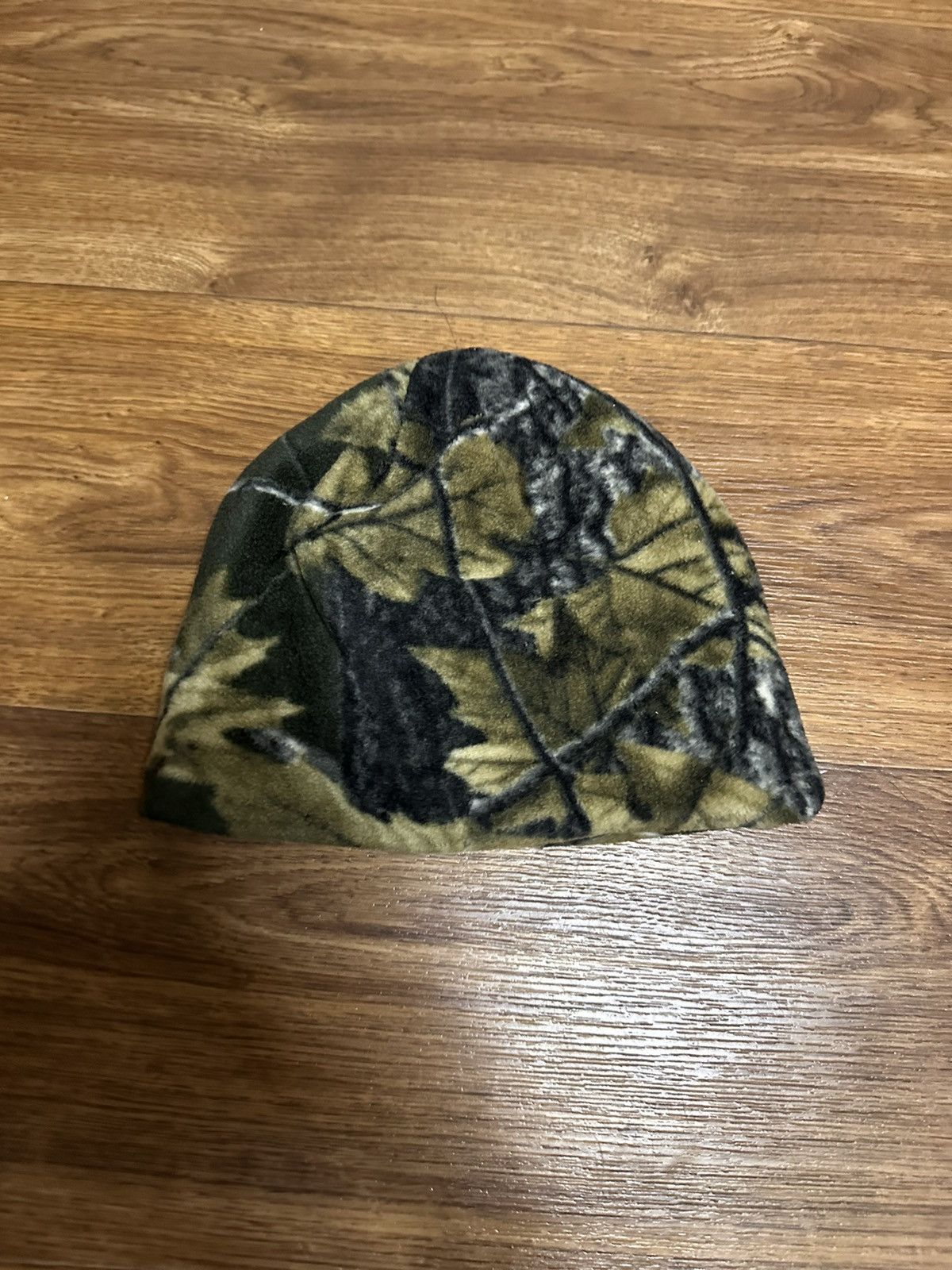 Japanese Brand × Vintage Vintage Raltree Camo Grass Leaf Print beanie hat Y2K 90s Size ONE SIZE - 2 Thumbnail