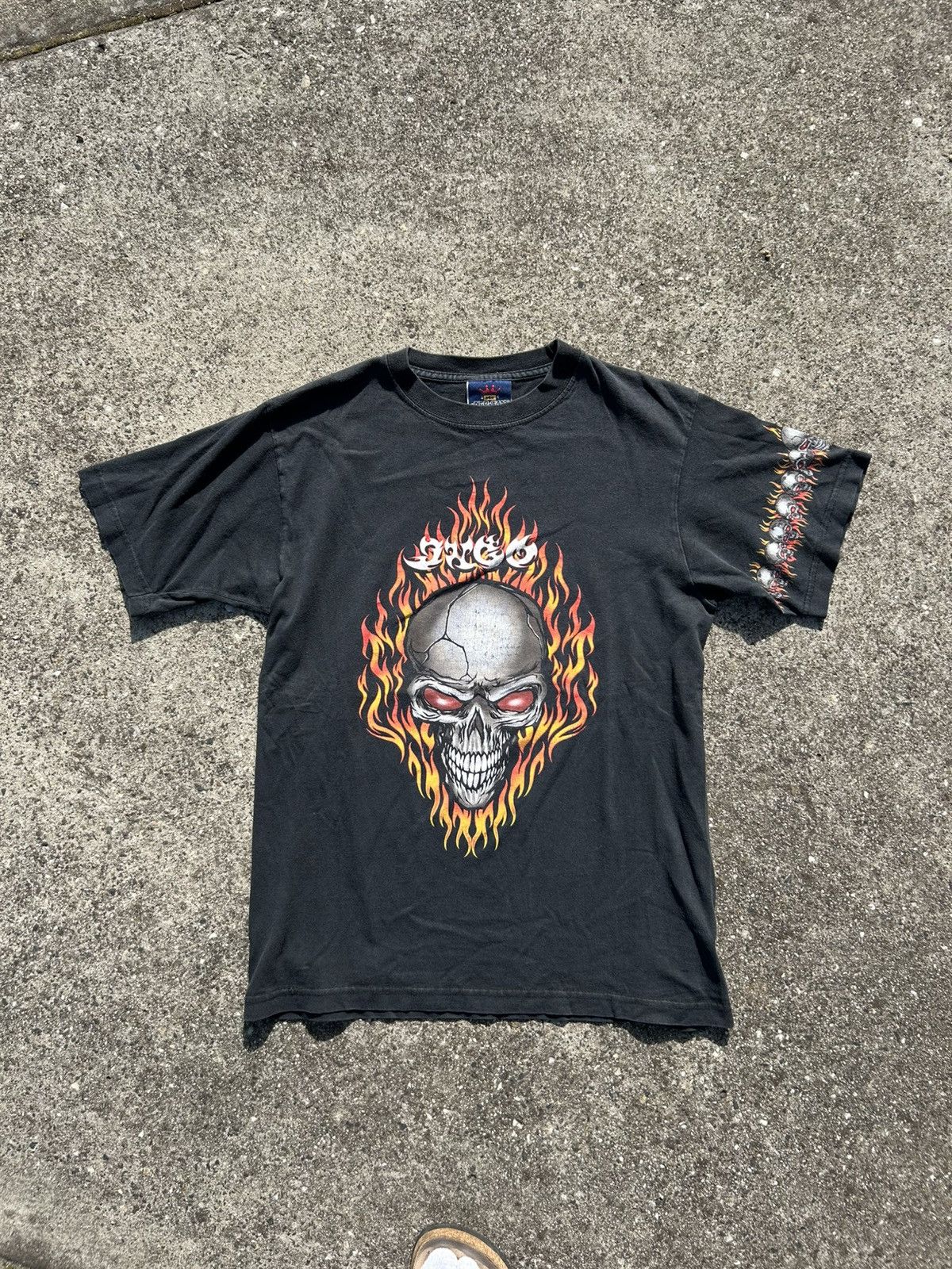 JNCO Jnco Flaming Skull Tee RARE Size US M / EU 48-50 / 2 - 1 Thumbnail