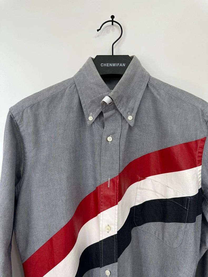Thom Browne Thom Browne Light grey shirt Size US S / EU 44-46 / 1 - 3 Thumbnail