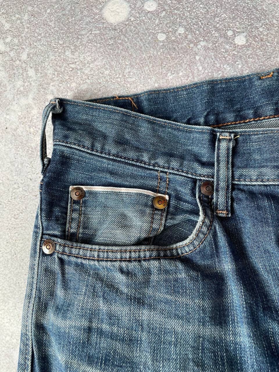 Edwin × Japanese Brand × Vintage Vintage EDWIN Made In Japan Selvage Denim SK505 Pants Y2K Size US 33 - 6 Thumbnail