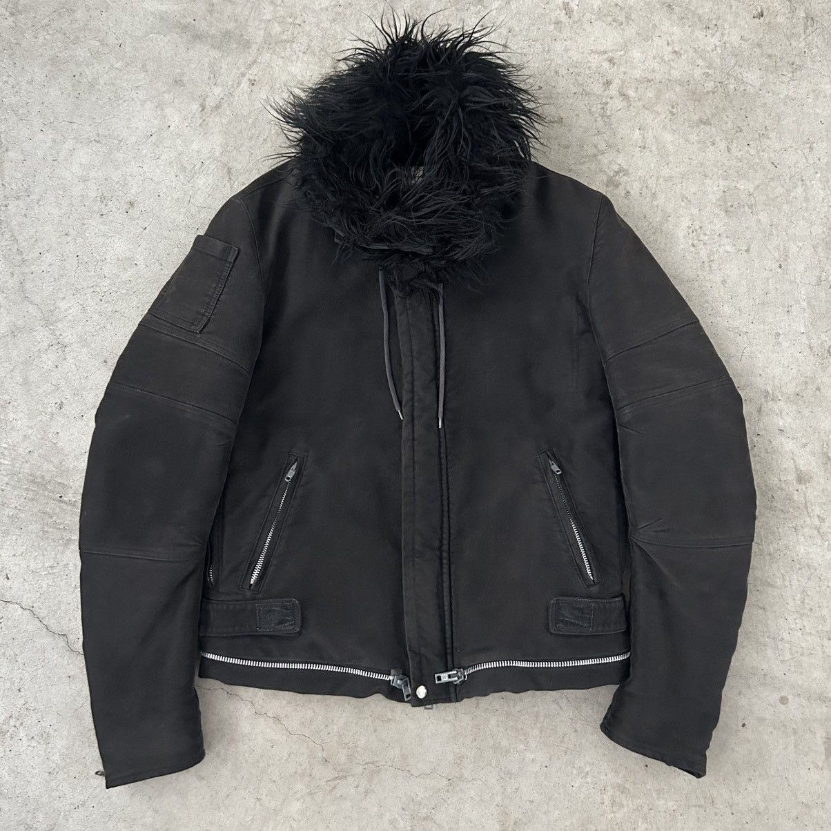 Helmut Lang helmut lang astro biker jacket 99aw black Size US S / EU 44-46 / 1 - 1 Thumbnail