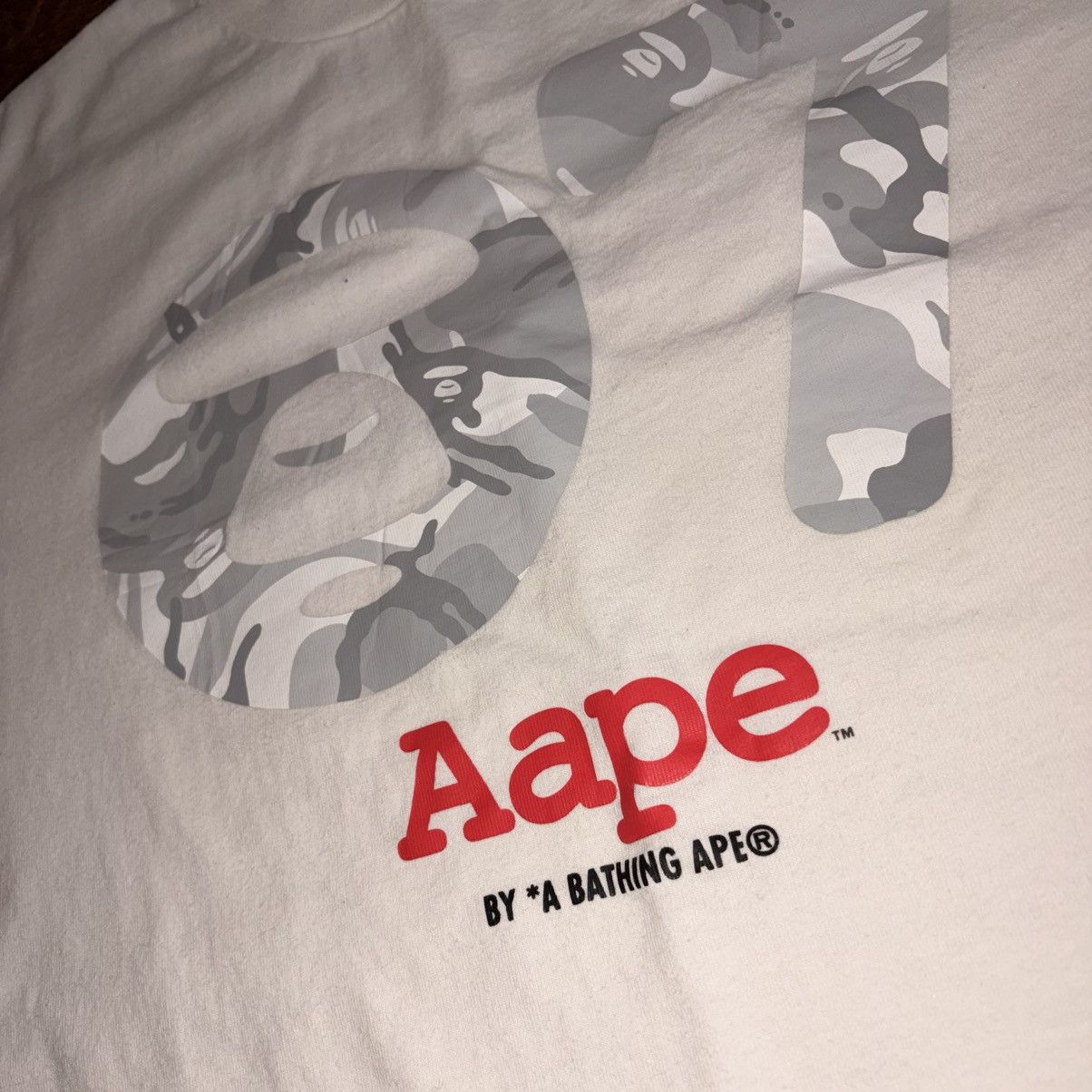 Aape AAPE white 07 anniversary t-shirt Size US L / EU 52-54 / 3 - 7 Thumbnail