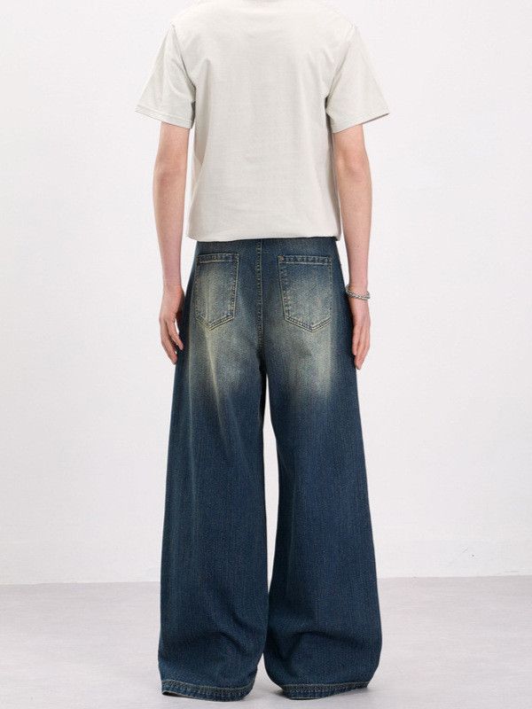 Vintage American High-Street Distressed Straight-Leg Jeans Versatile Size US 32 / EU 48 - 5 Thumbnail
