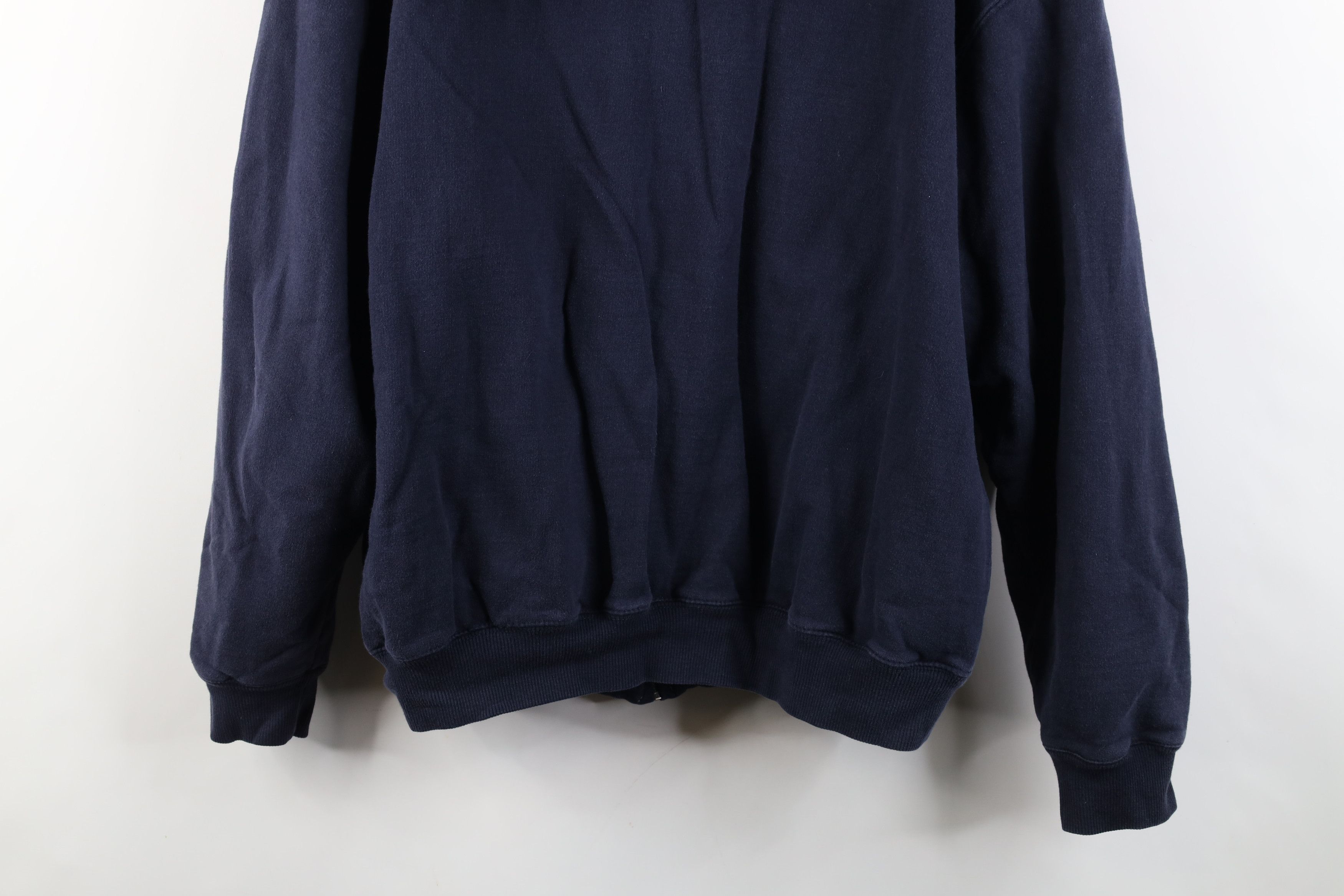 Vintage Vintage 90s Y2K Streetwear Reversible Knit Blank Hoodie Size US XL / EU 56 / 4 - 10 Thumbnail
