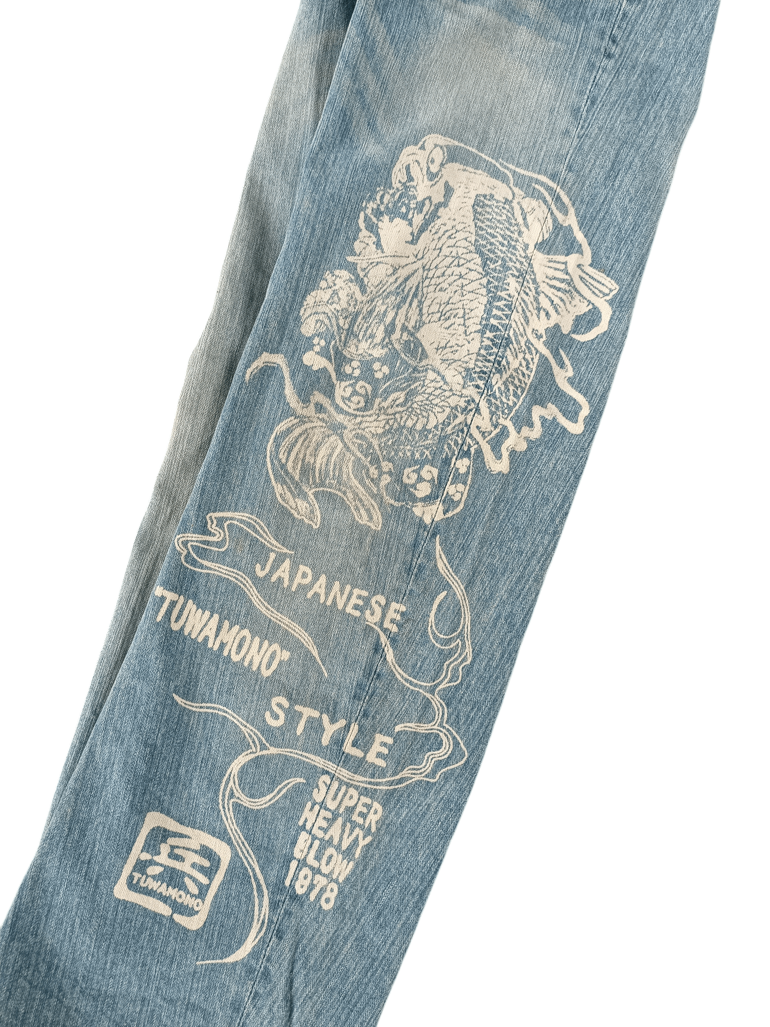 Japanese Brand RARE Tuwamono Japan Dragon Print Jeans Size US 32 / EU 48 - 2 Thumbnail