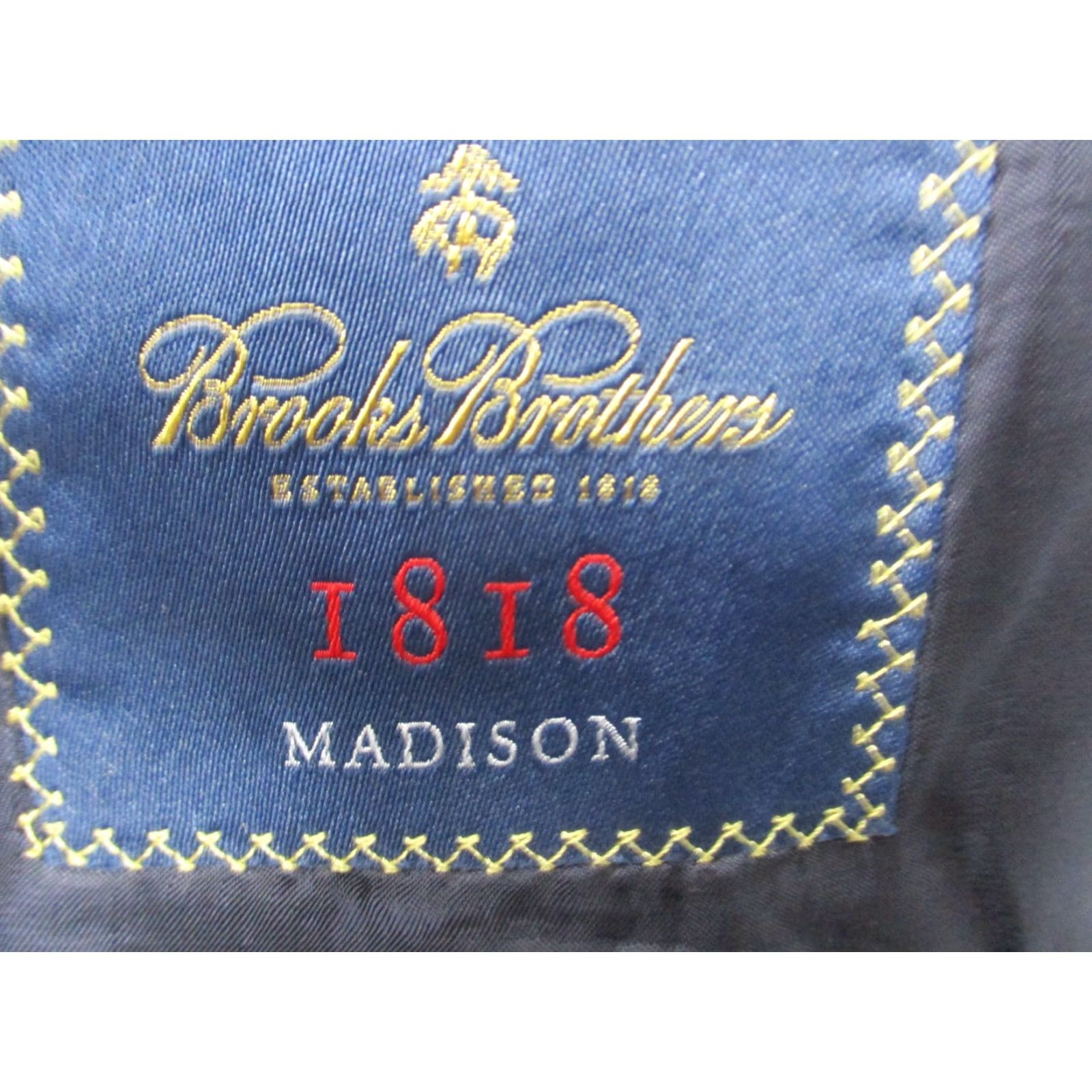 Brooks Brothers Brooks Brothers 1818 Sport Coat 48 Navy Blue Wool Madison USA Blazer Sport Coat Size 48R - 4 Thumbnail