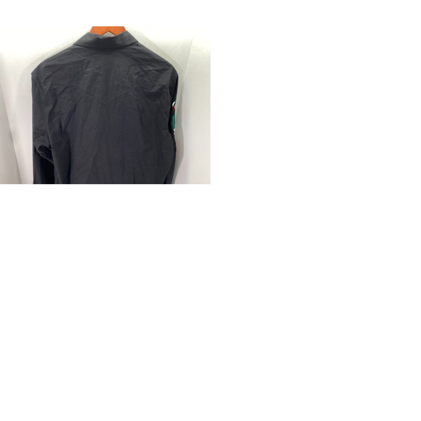 Denime Rock & Roll Denim Western Shirt Mens M Black Snap Front Cowboy Embroidered Logo Long Sleeve Size US M / EU 48-50 / 2 - 9 Thumbnail