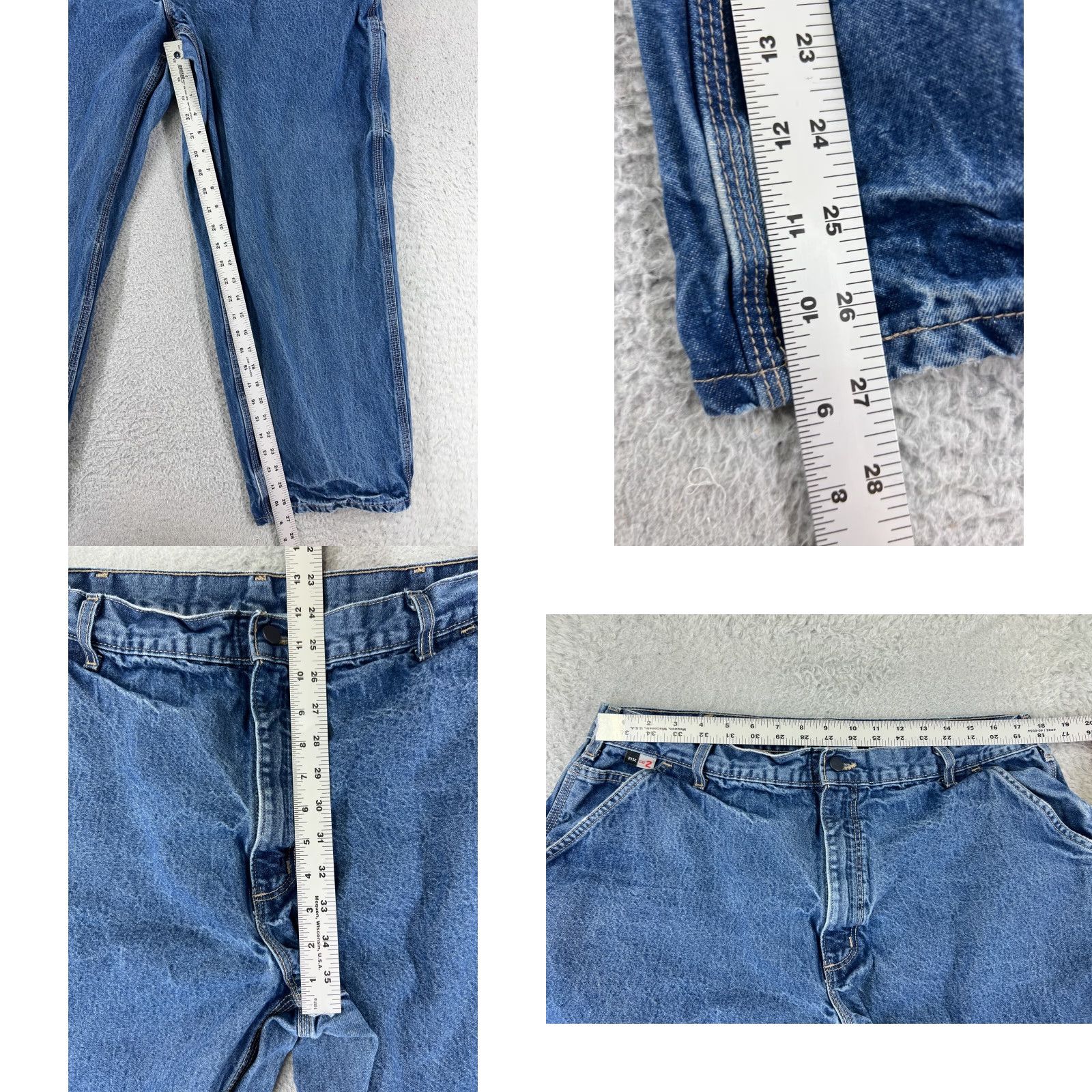 Carhartt Carhartt Jeans Mens 40 Blue Denim Original Fit FR Cat 2 2112 Carpenter Size US 40 / EU 56 - 8 Thumbnail