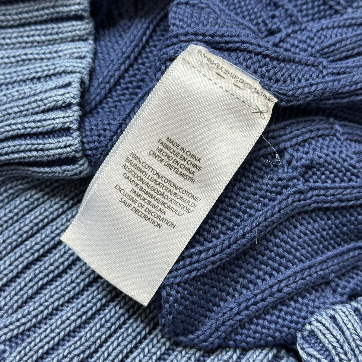 Polo Ralph Lauren Sky blue Pima cotton Cable Sweater Knitwear Ralph Lauren Size M / US 6-8 / IT 42-44 - 6 Thumbnail