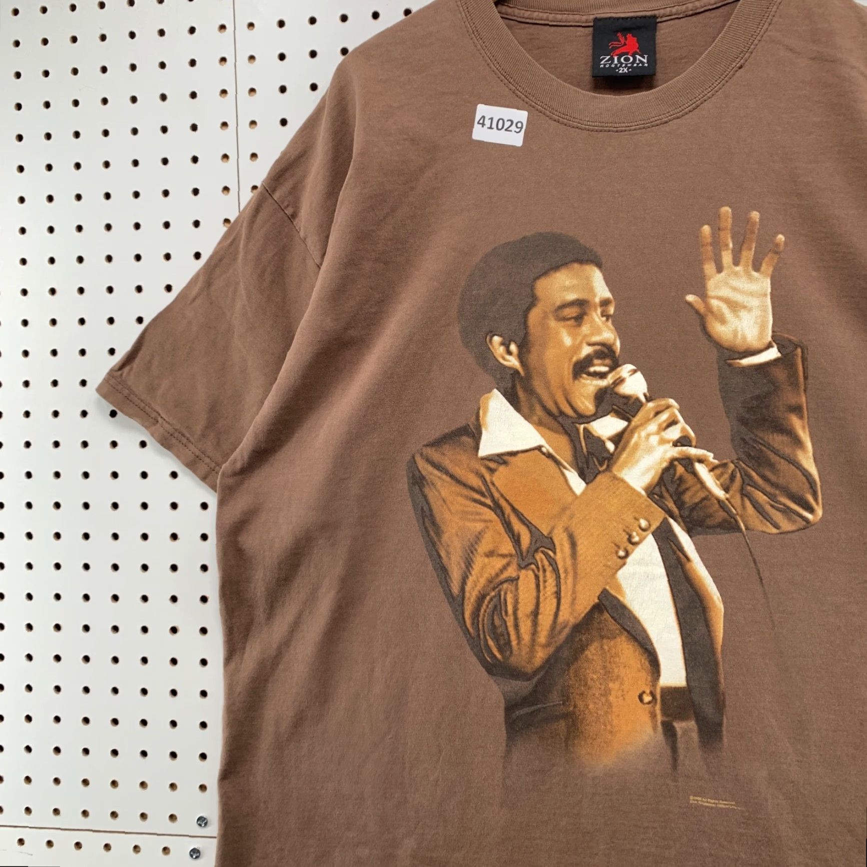 Vintage VINTAGE Richard Pryor Zion Shirt Mens 2XL Brown Comedian Short Sleeve Size US XXL / EU 58 / 5 - 6 Thumbnail