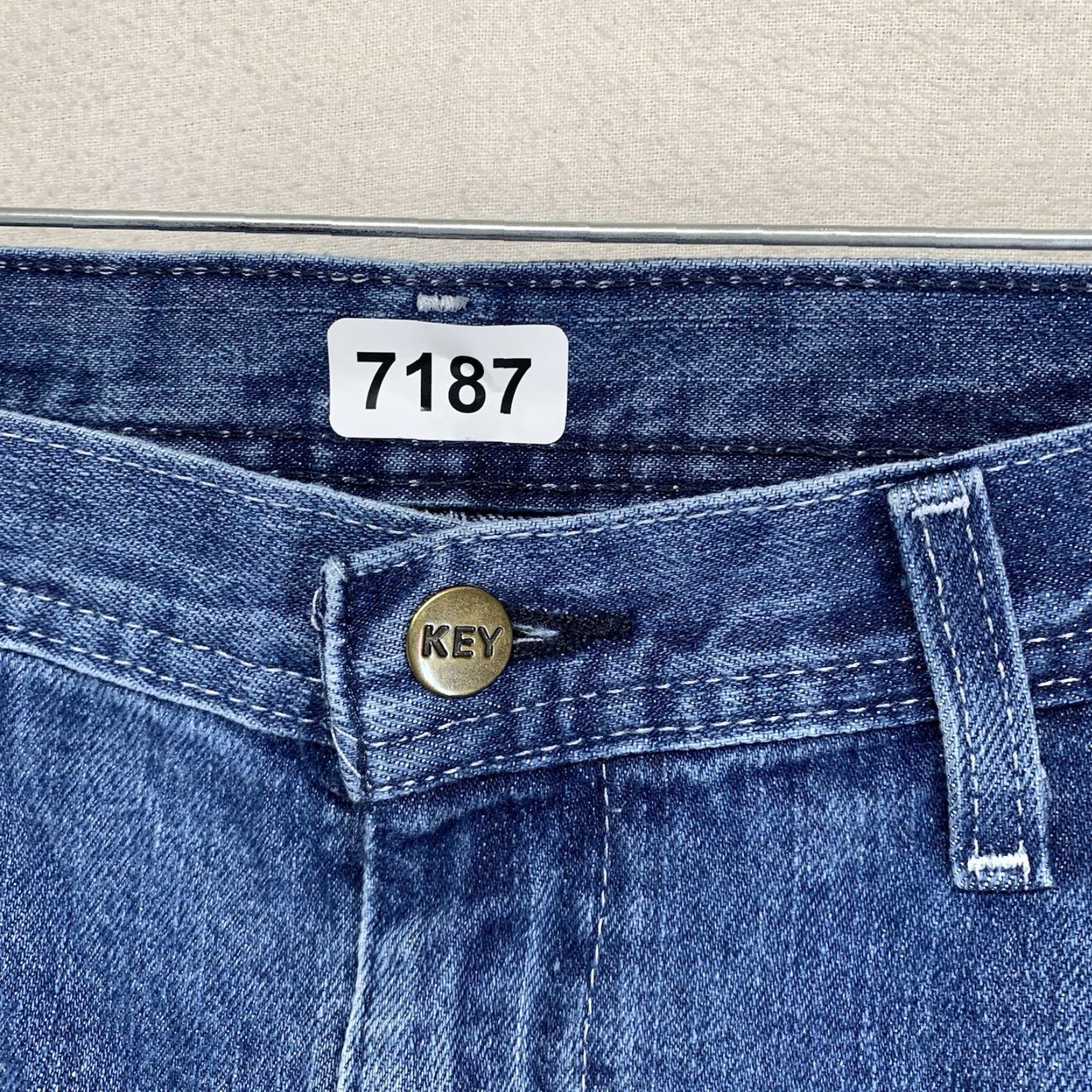 Vintage VINTAGE Key Denim Jeans Men 38x30 Blue 90s Grunge High-Rise Straight Classic Size US 38 / EU 54 - 5 Thumbnail