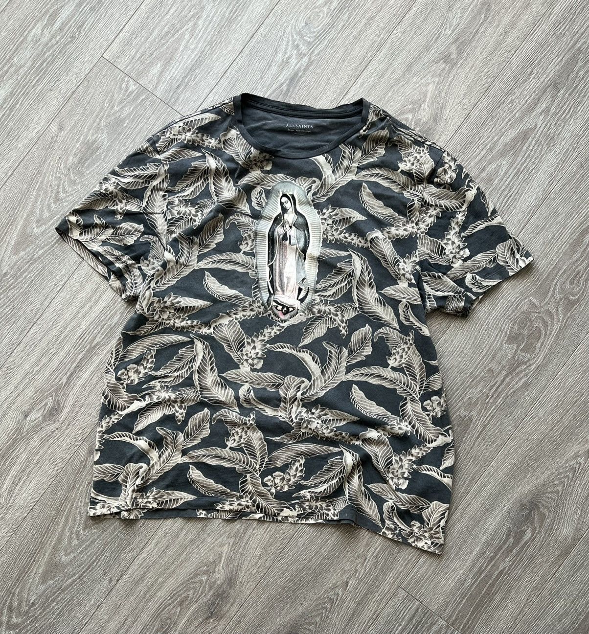 Allsaints × Vintage Vintage Allsaints Religion Tee T-Shirt Size US XL / EU 56 / 4 - 1 Thumbnail