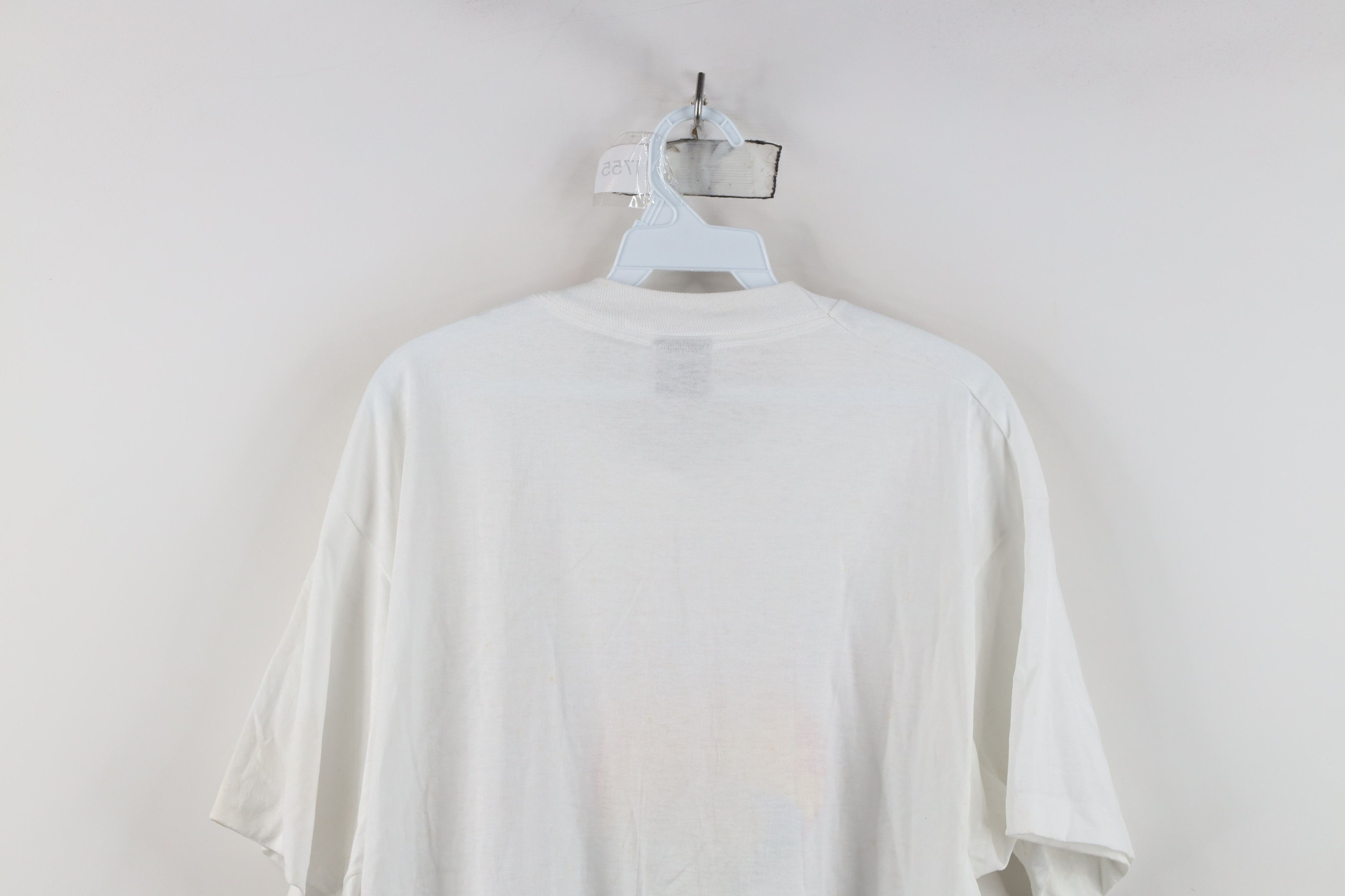 Vintage Vintage 80s Streetwear Stamp Heart Love T-Shirt White USA Size XL / US 12-14 / IT 48-50 - 14 Thumbnail