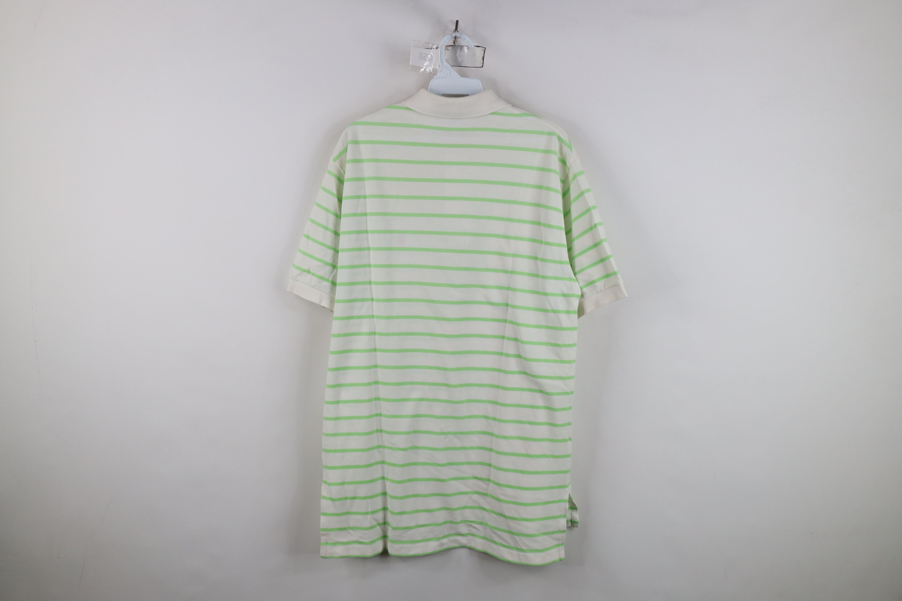 Ralph Lauren Vintage Ralph Lauren Cotton Striped Golf Polo Shirt White Size US M / EU 48-50 / 2 - 11 Thumbnail