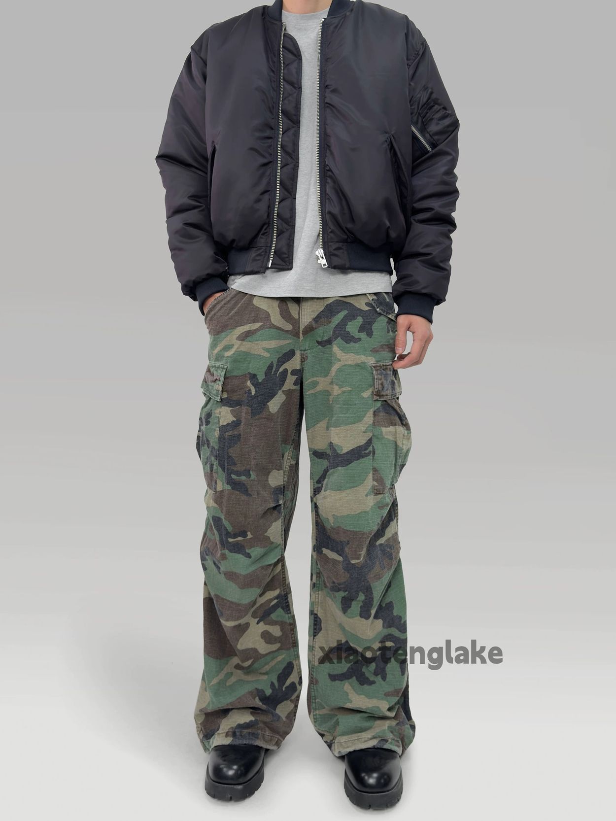 Designer × Japanese Brand × Vintage washed faded cleanfit skate hiphop camo cargo pants Size US 28 / EU 44 - 6 Thumbnail