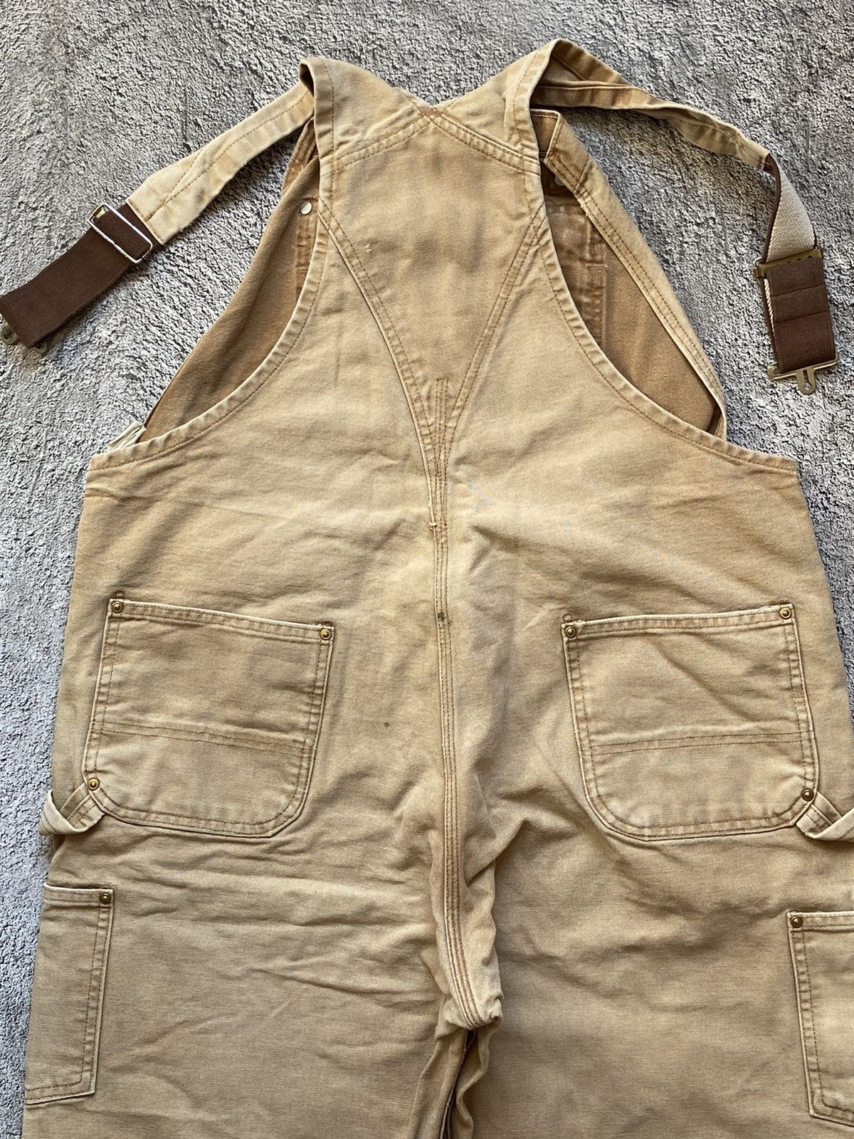 Carhartt × Vintage Vintage 80s Carhartt Archival Faded Distressed Overall Size US 40 / EU 56 - 15 Thumbnail