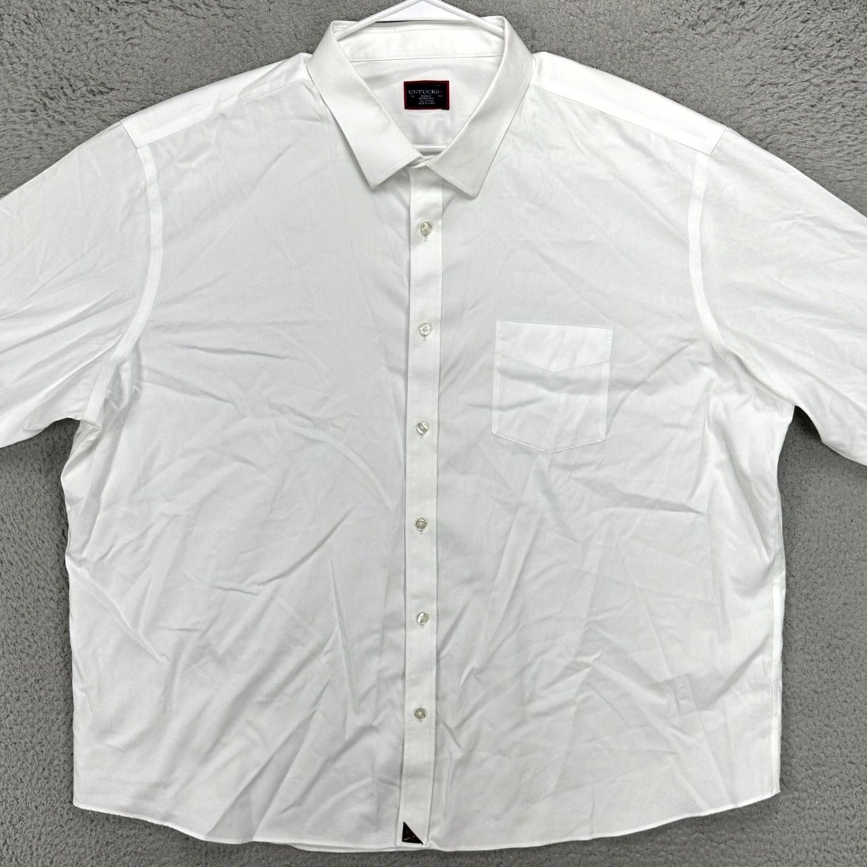 UNTUCKit St. Louis Cardinals UNTUCKit Shirt Adult 3XLC White Long Sleeve Pocket Mens Size 48R - 2 Thumbnail
