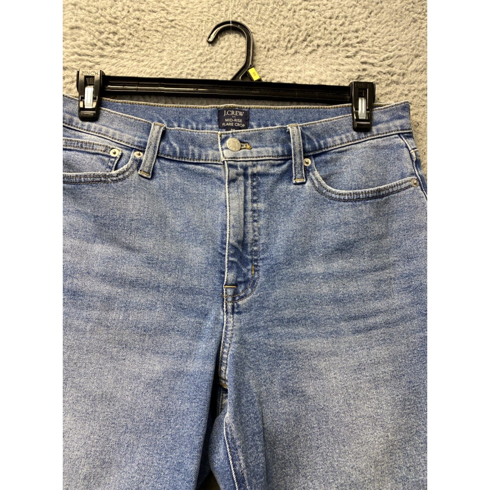 J.Crew J.CREW Wide-Leg Crop Jeans Denim /160-34 Women 34x24 Blue Cotton Blend Stretch Regular Spring Jeans Womens Size 24" / US 00 / IT 34 - 2 Thumbnail