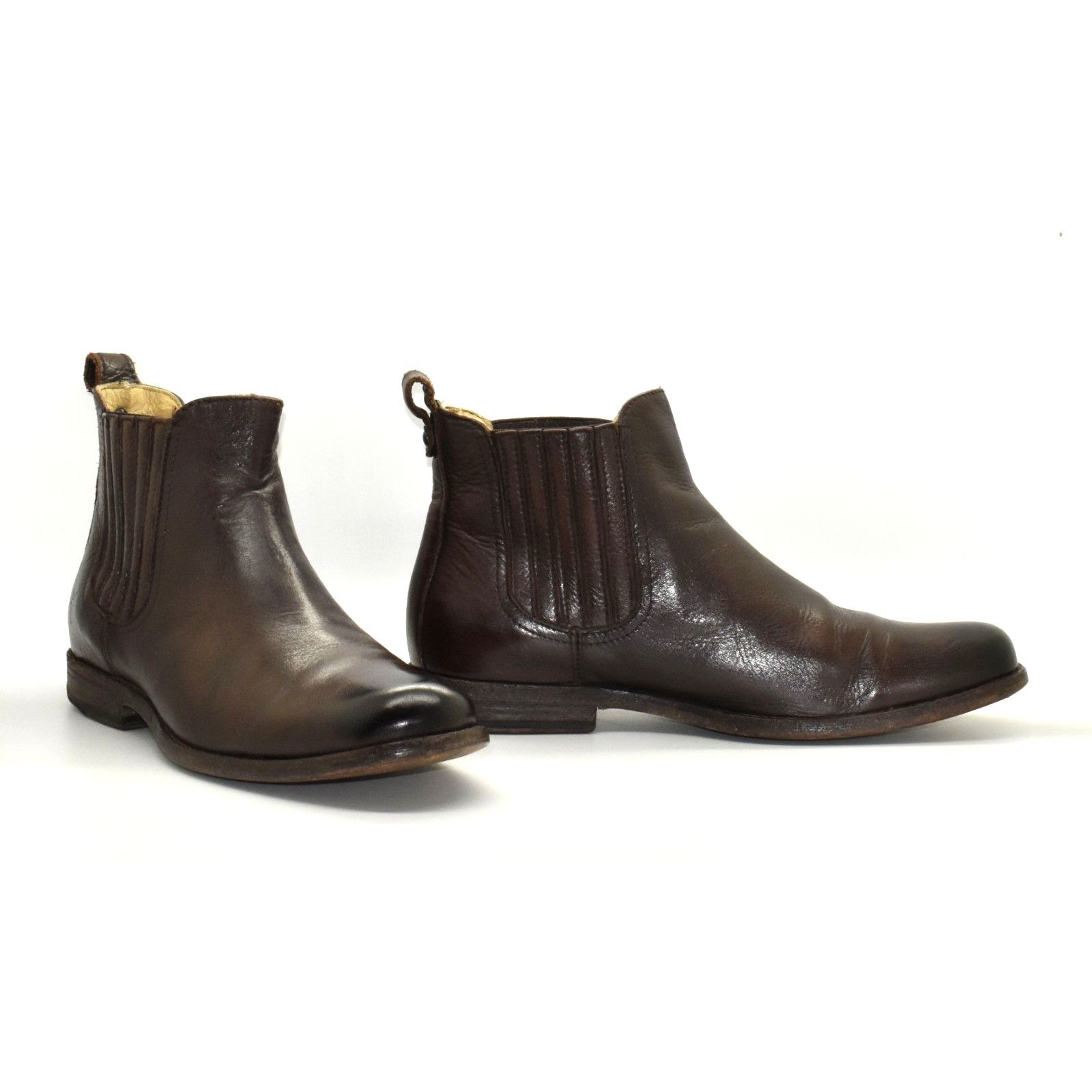 Frye FRYE Phillip Brown Leather Pleated Chelsea Ankle Boots 9.5B Size US 9.5 / IT 39.5 - 1 Thumbnail